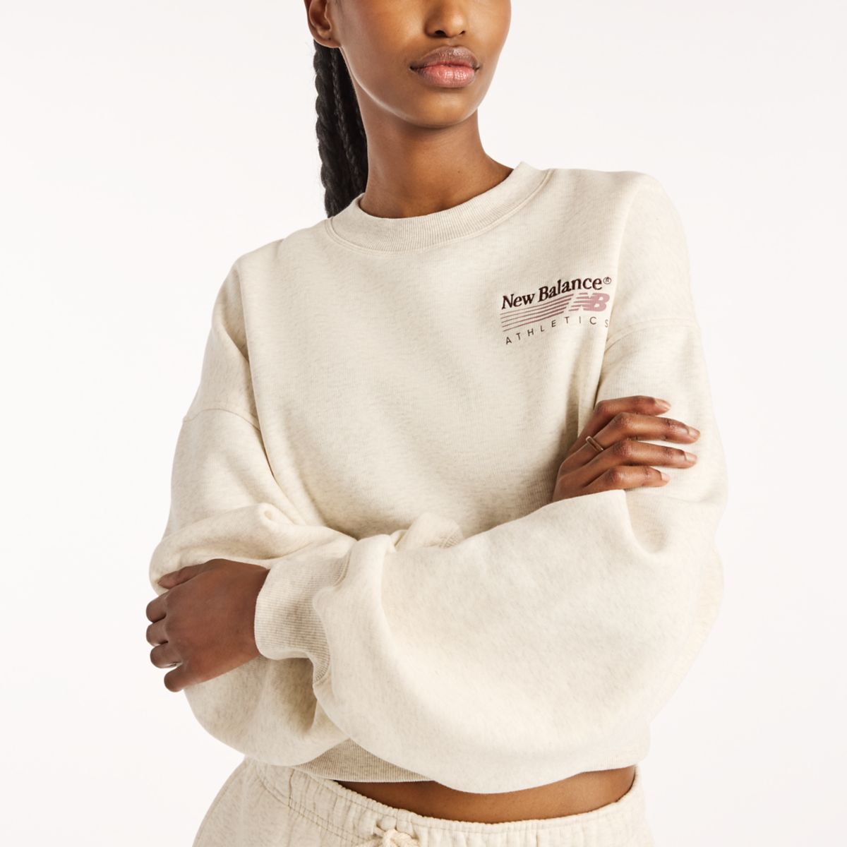 New Balance Trackside Fleece Crew donna - foto 3