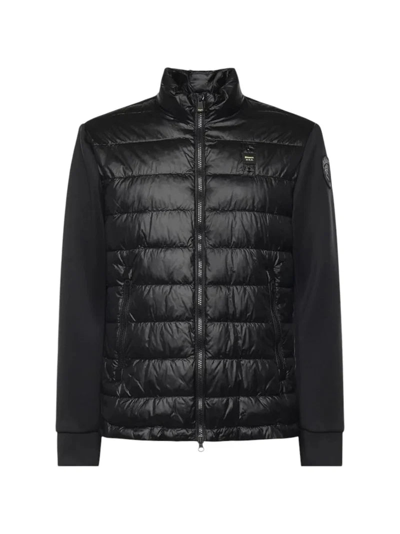 Hebron Scuba Sleeves Jacket Blauer - Black