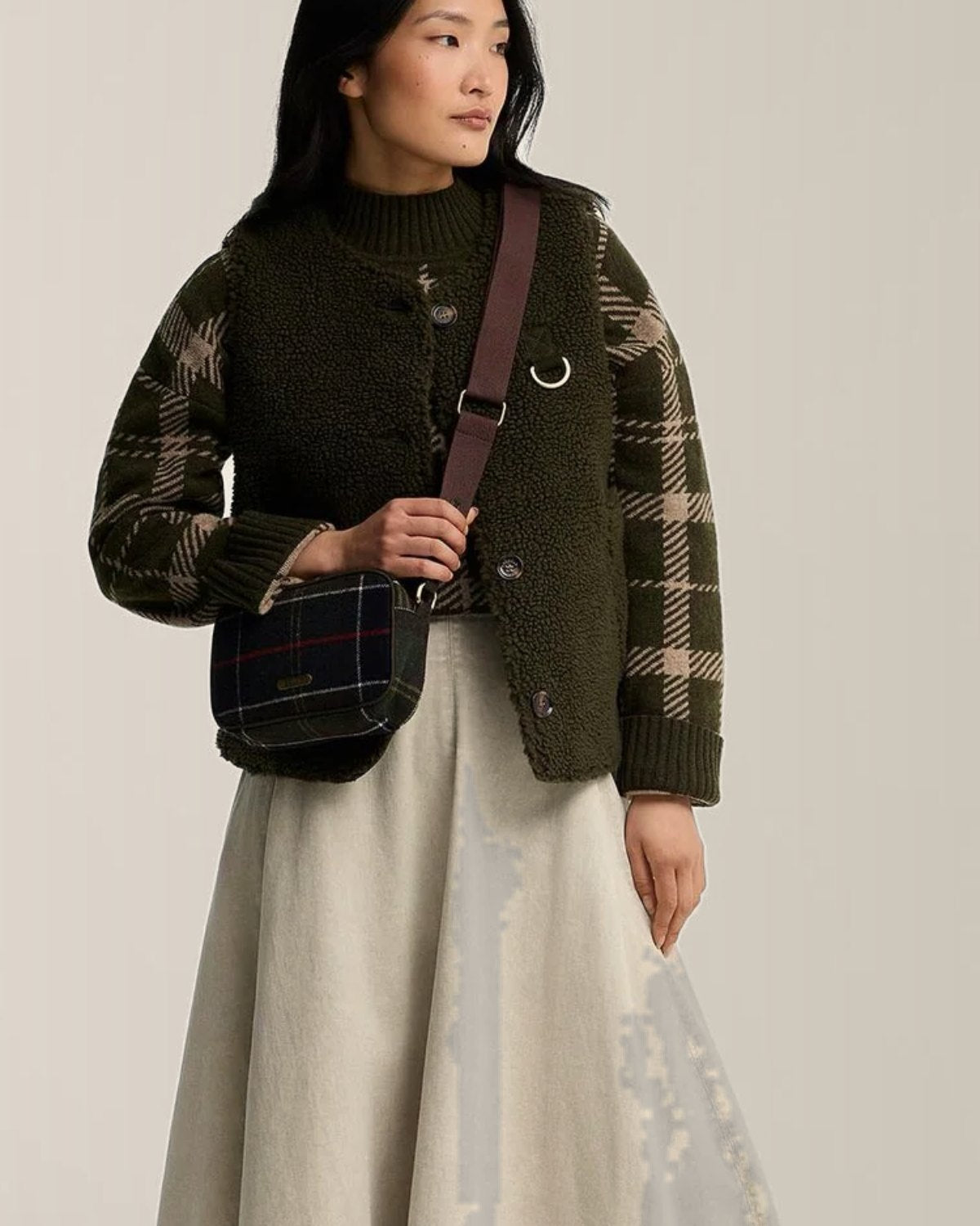 Accessori donna - Barbour borsa indossata