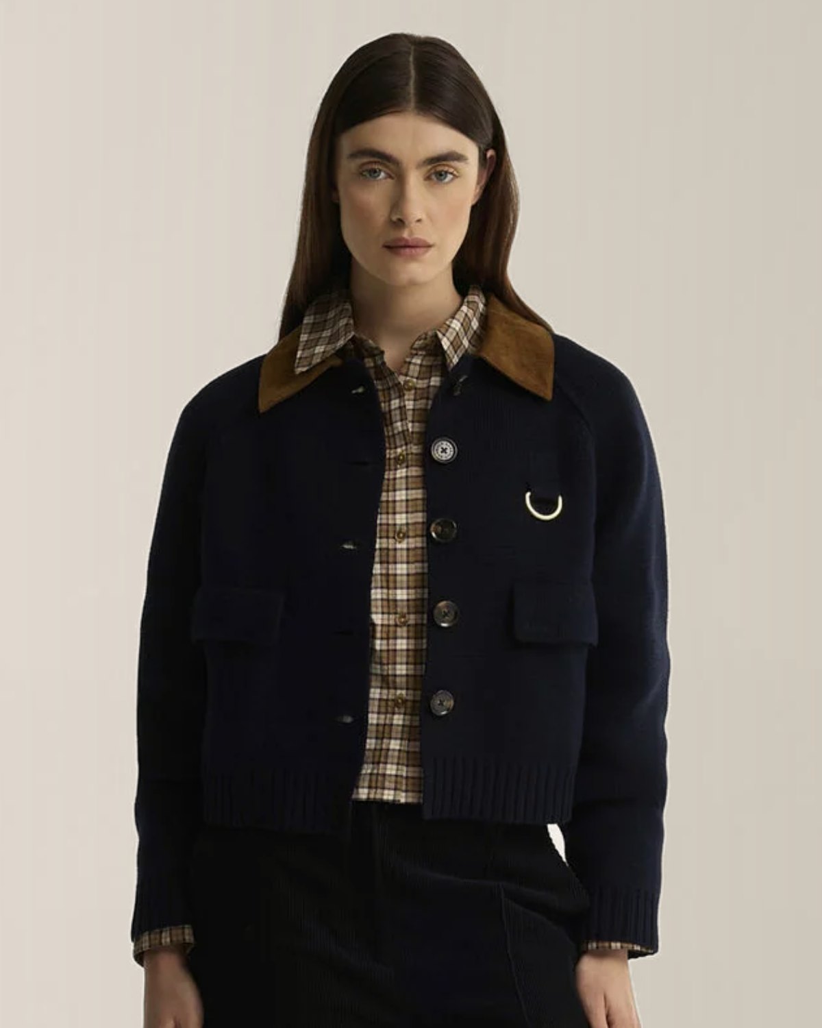 Maglieria donna - Barbour cardigan indossato