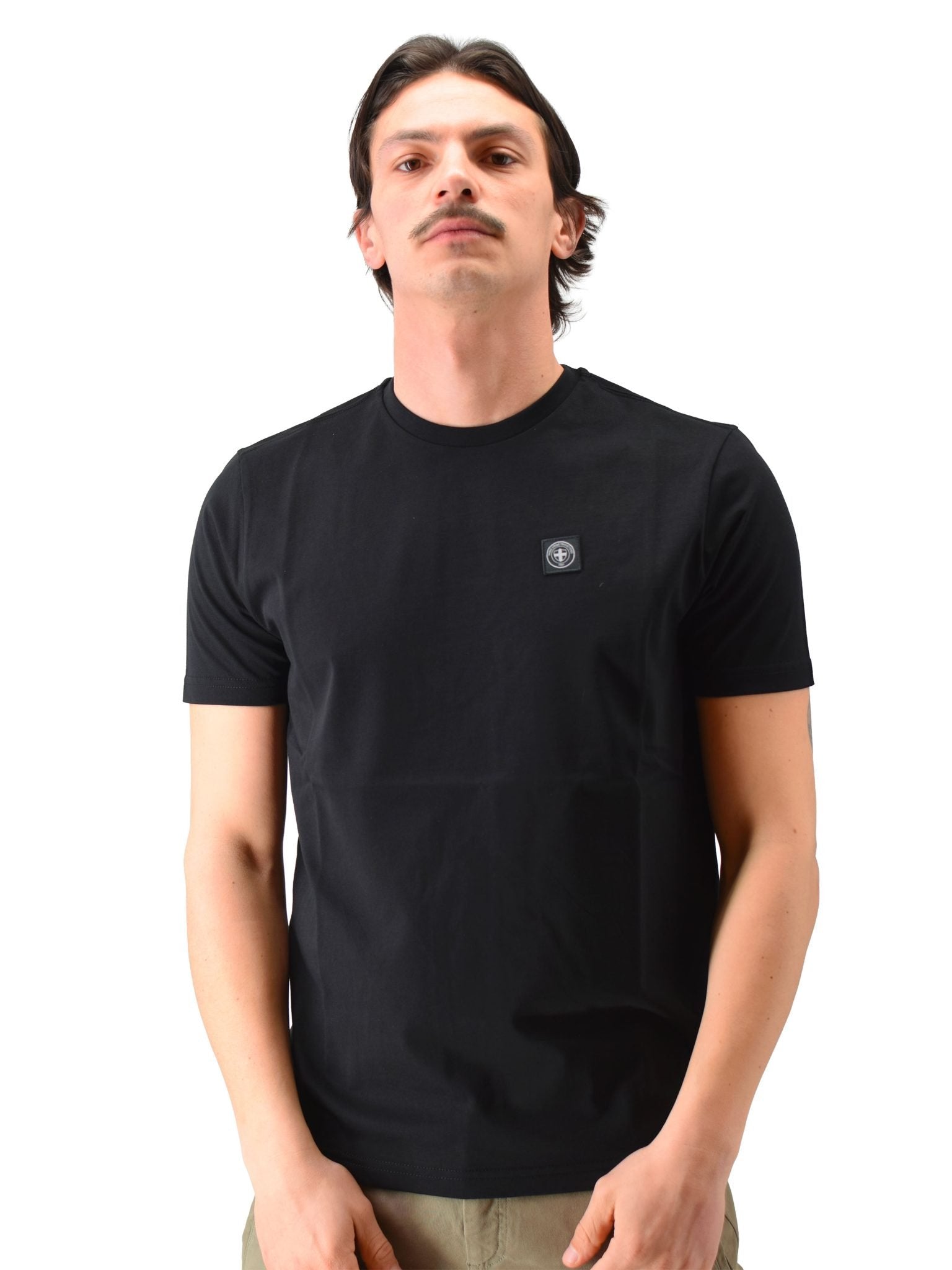 010 SS26 Minimum T-Shirt Three Stroke - Black