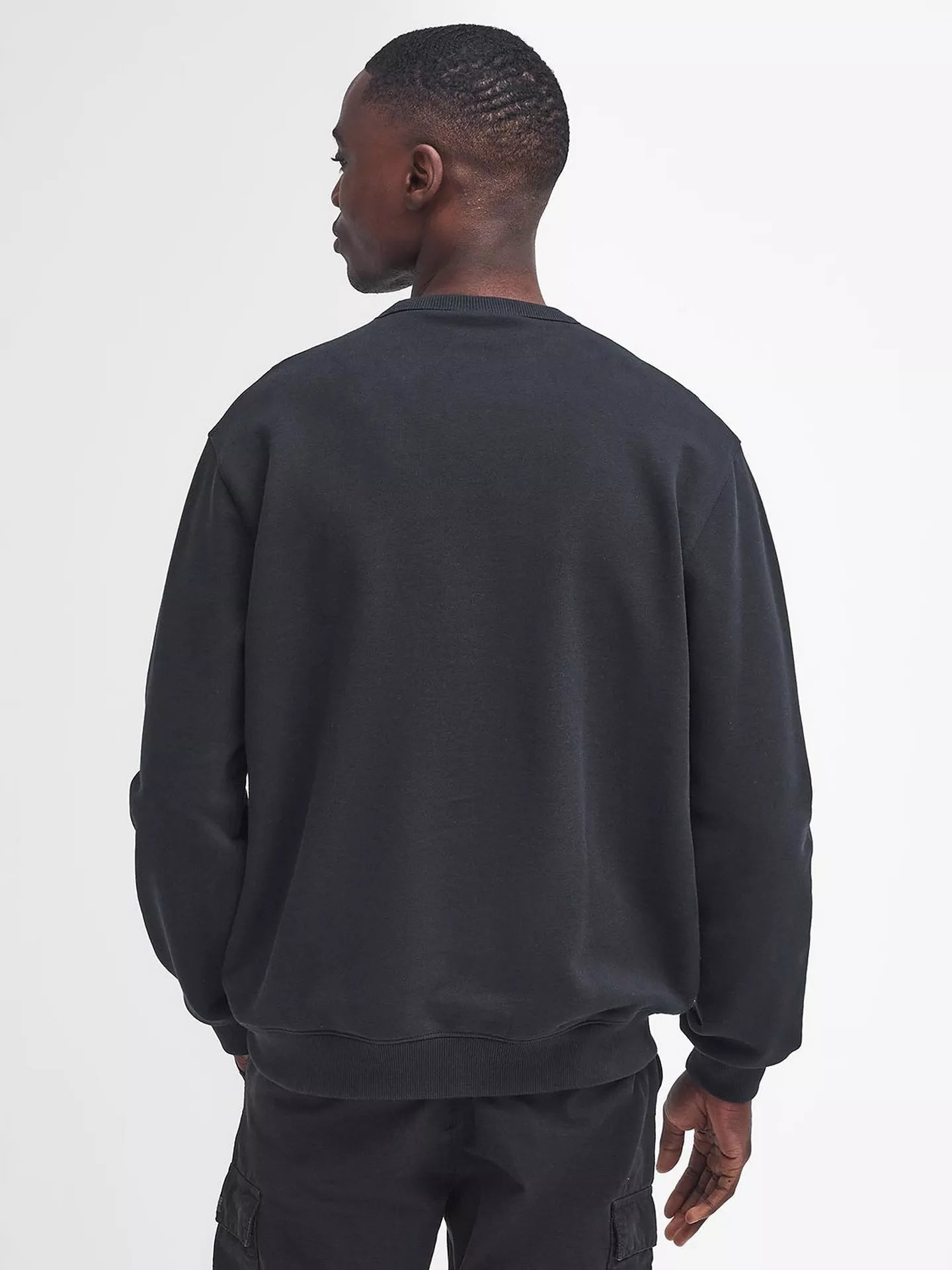 Otis Logo Crew Neck Sweatshirt Fw24 Barbour International - Black