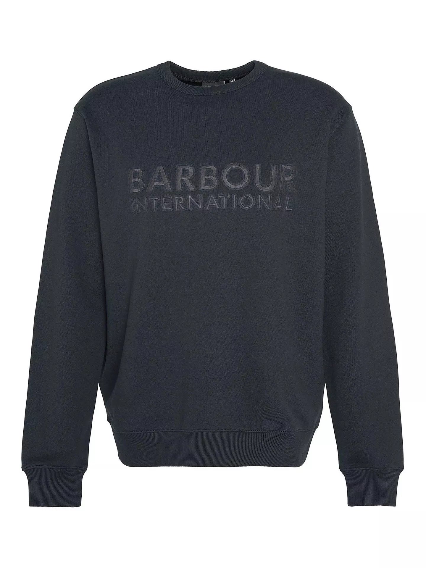 Otis Logo Crew Neck Sweatshirt Fw24 Barbour International - Black