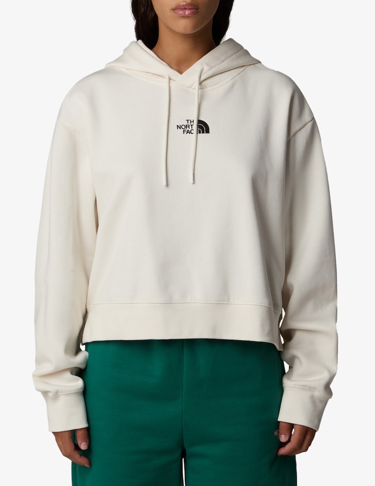 Essential Crop Hoodie The North Face W - White Dune