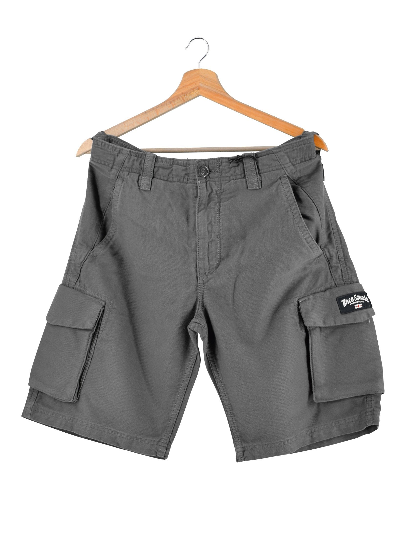 041-SS26 Combat Cargo Short Three Stroke – Grey
