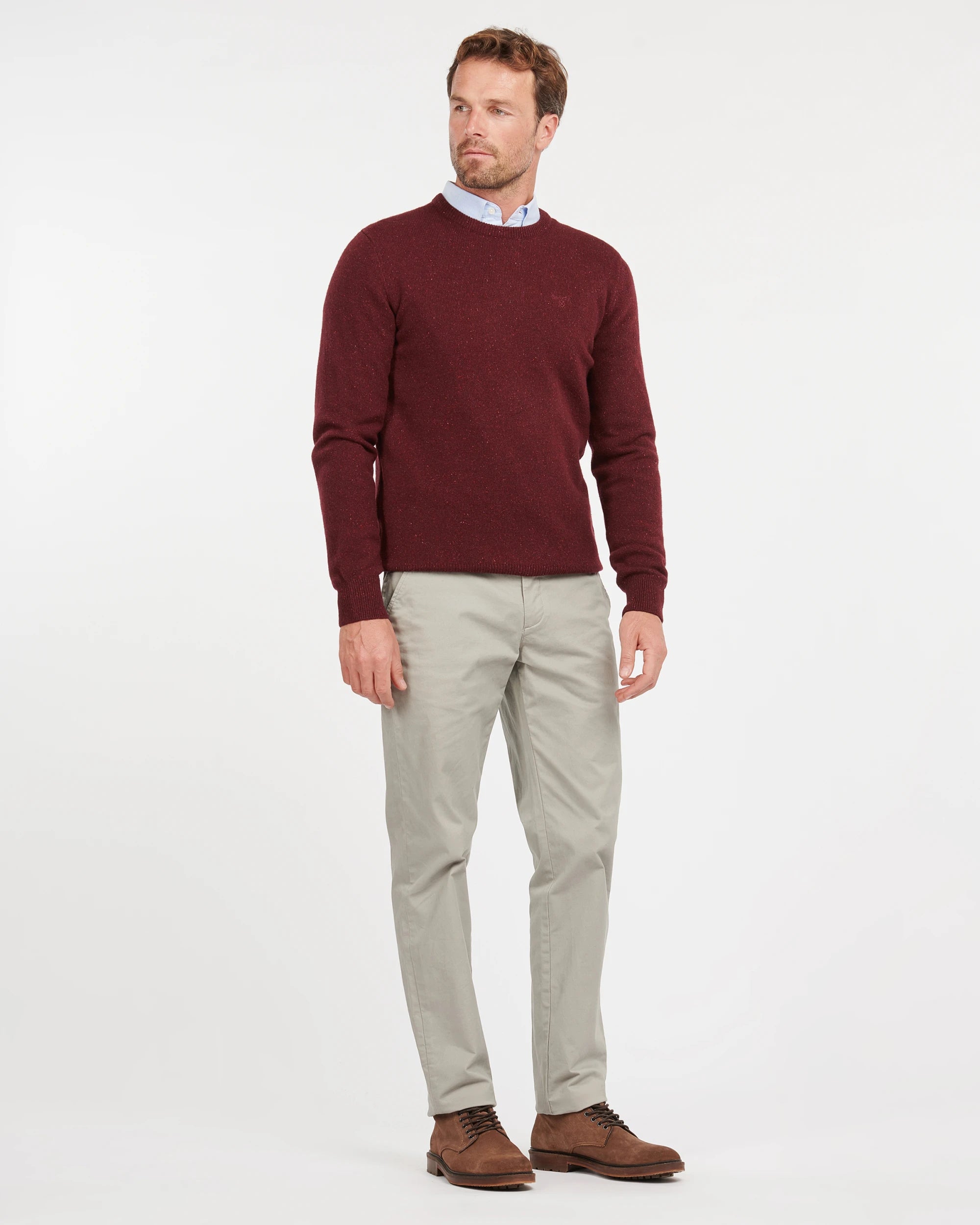 Essential Tisbury Crew AW25 Barbour - Ruby