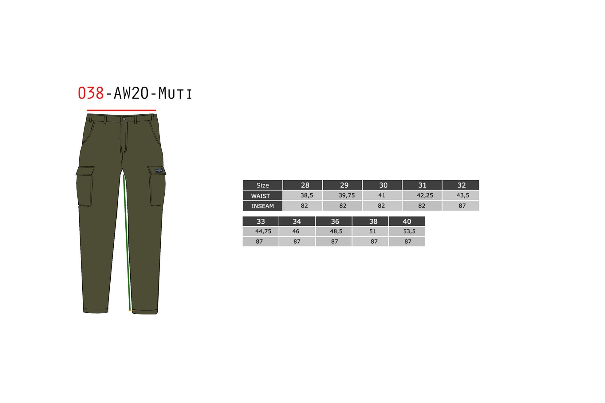 Muti Pant 035 AW24 Three Stroke - Black