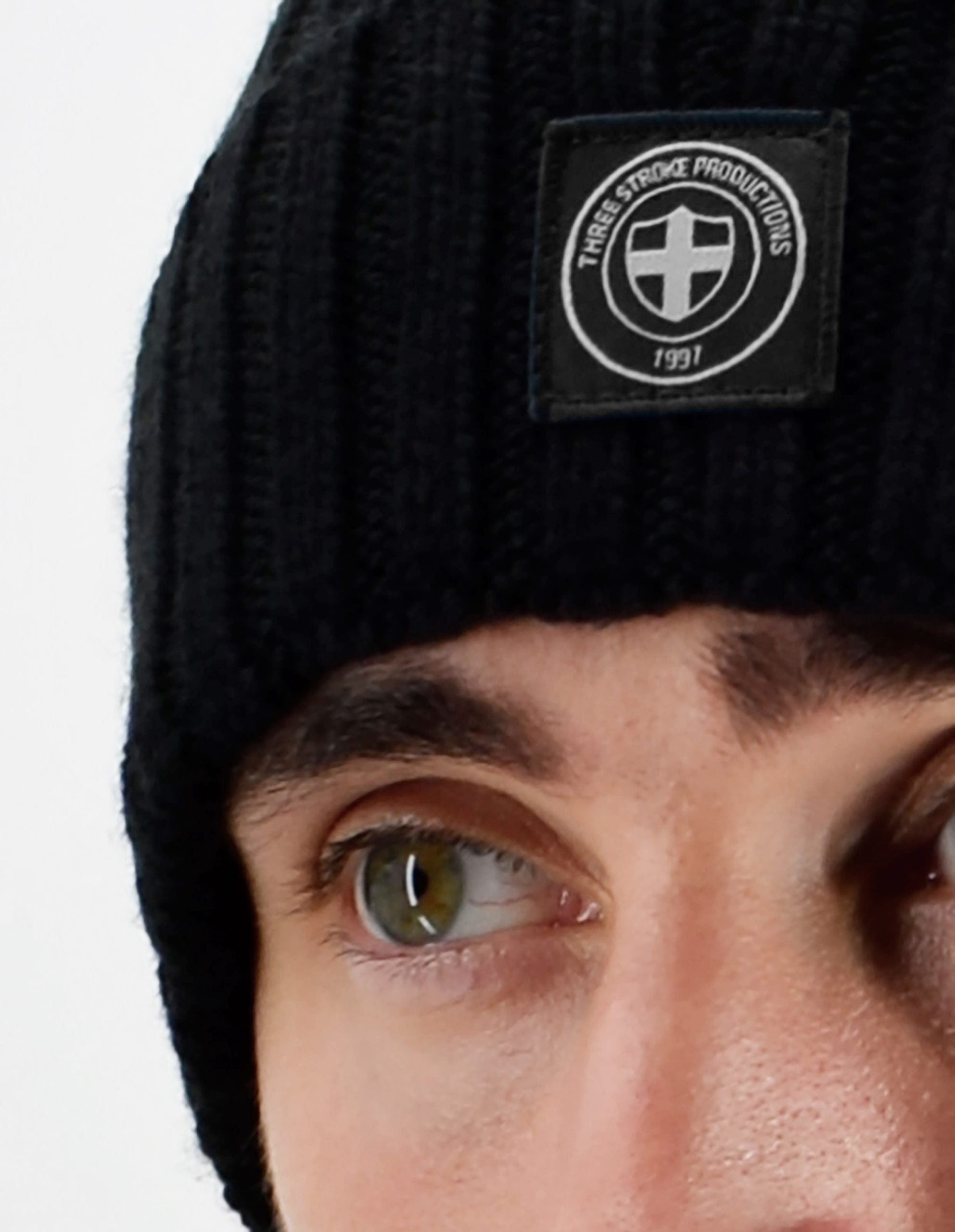 Fjord Beanie 031 AW24 Three Stroke - Black