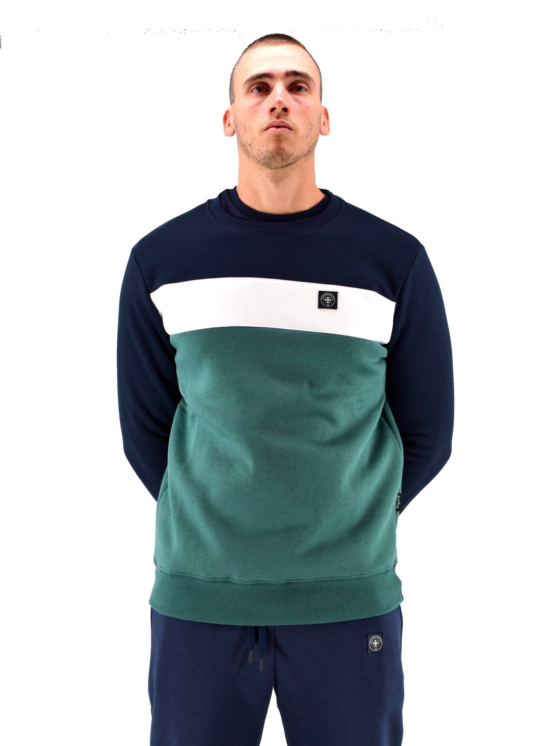 Oswald Sweatshirt 052 AW24 Three Stroke - Green