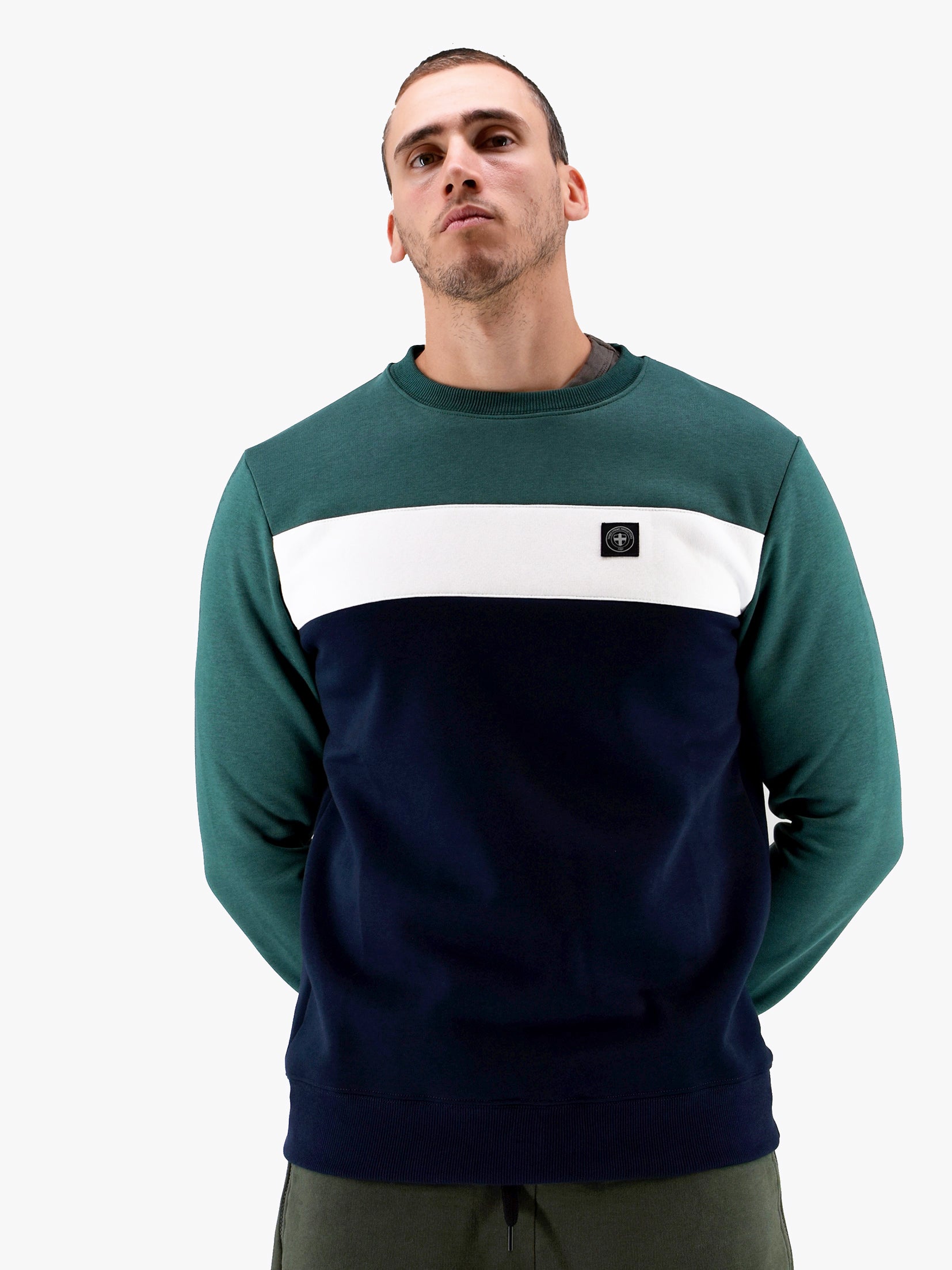 Oswald Sweatshirt 052 AW24 Three Stroke - Green