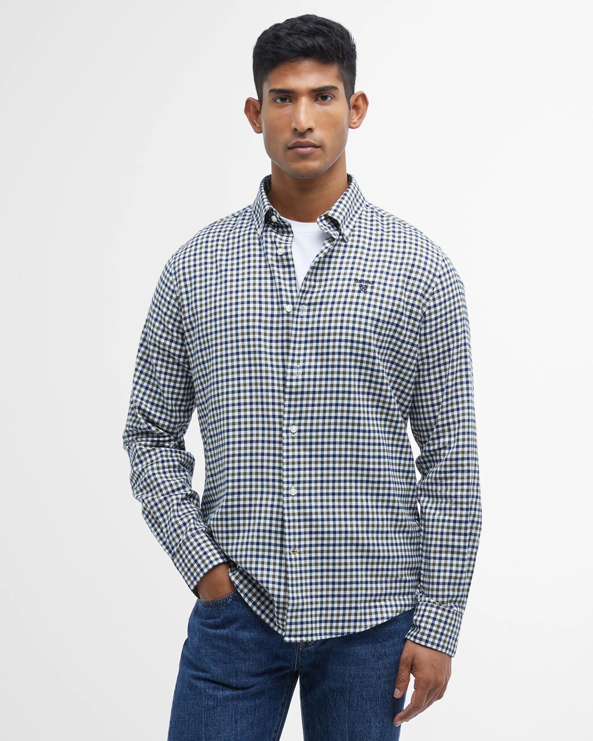 Finkle Tailored Shirt AW25 Barbour - Olive
