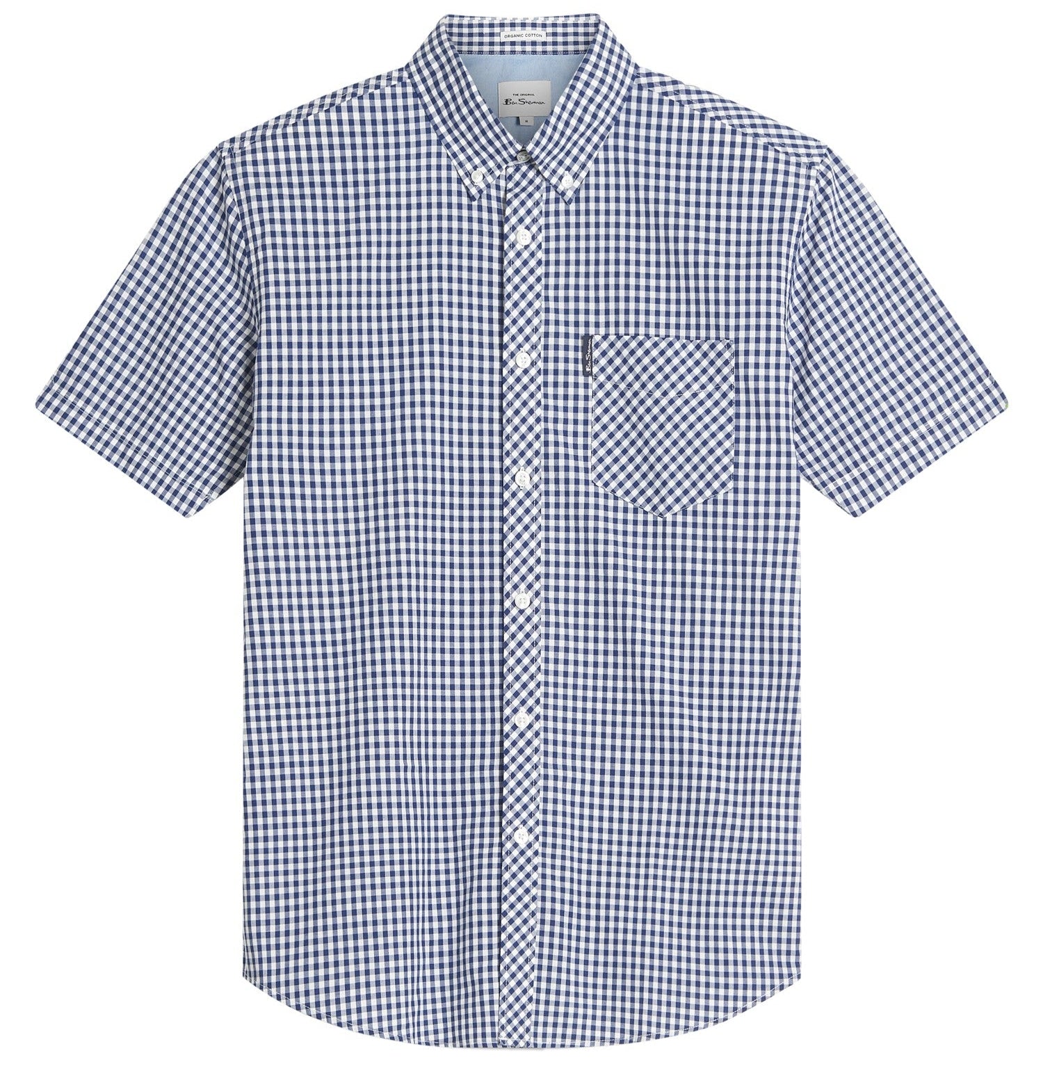 Short Sleeve Signature Gingham Shirt Ben Sherman - Dark Blue
