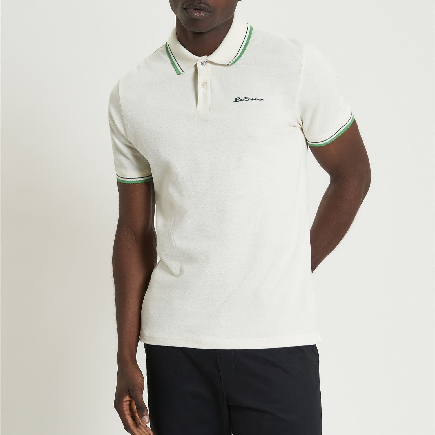 Signature Pique Polo Ben Sherman - Ivory
