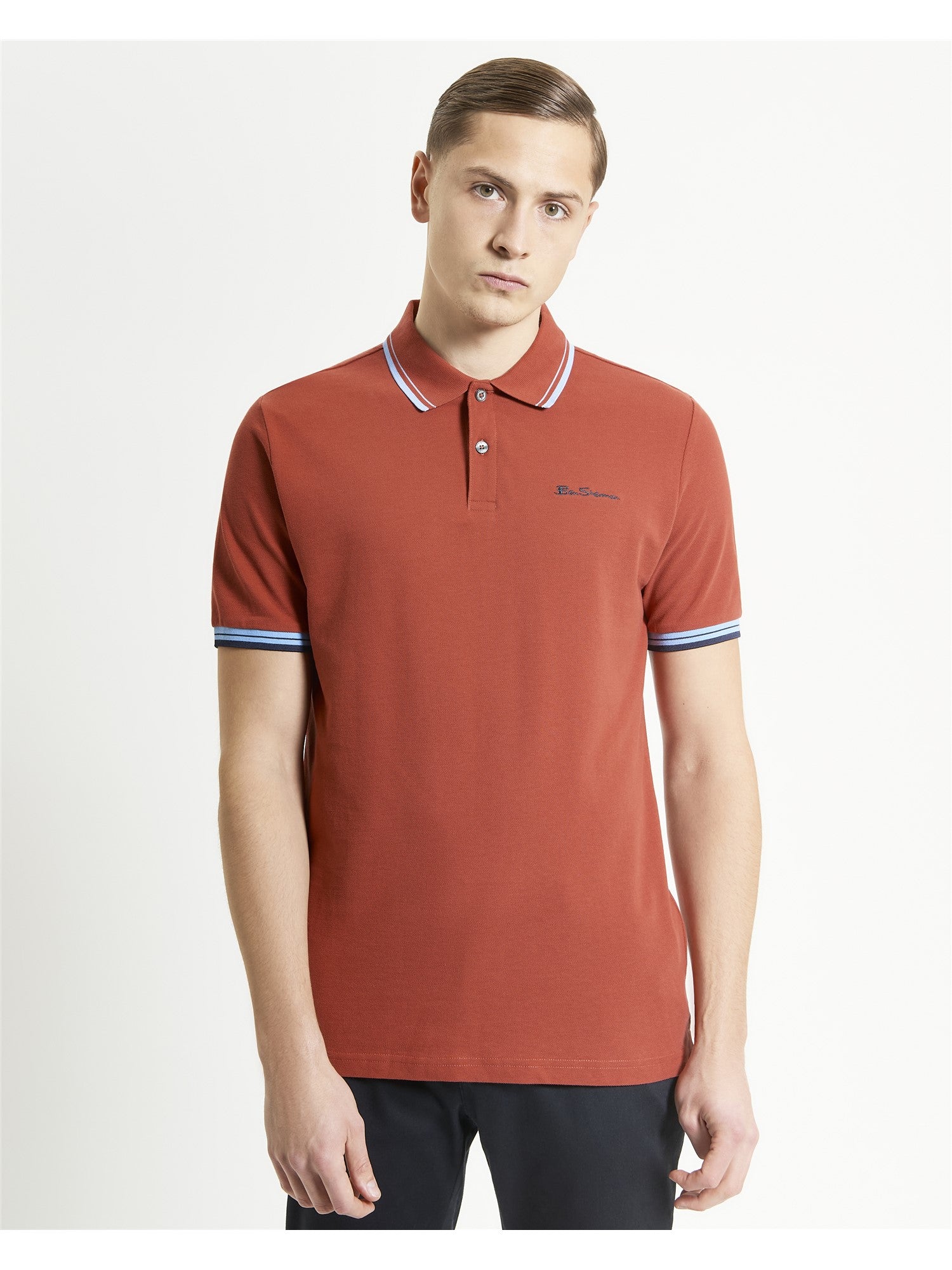 Signature Pique Polo Ben Sherman - Brick Red