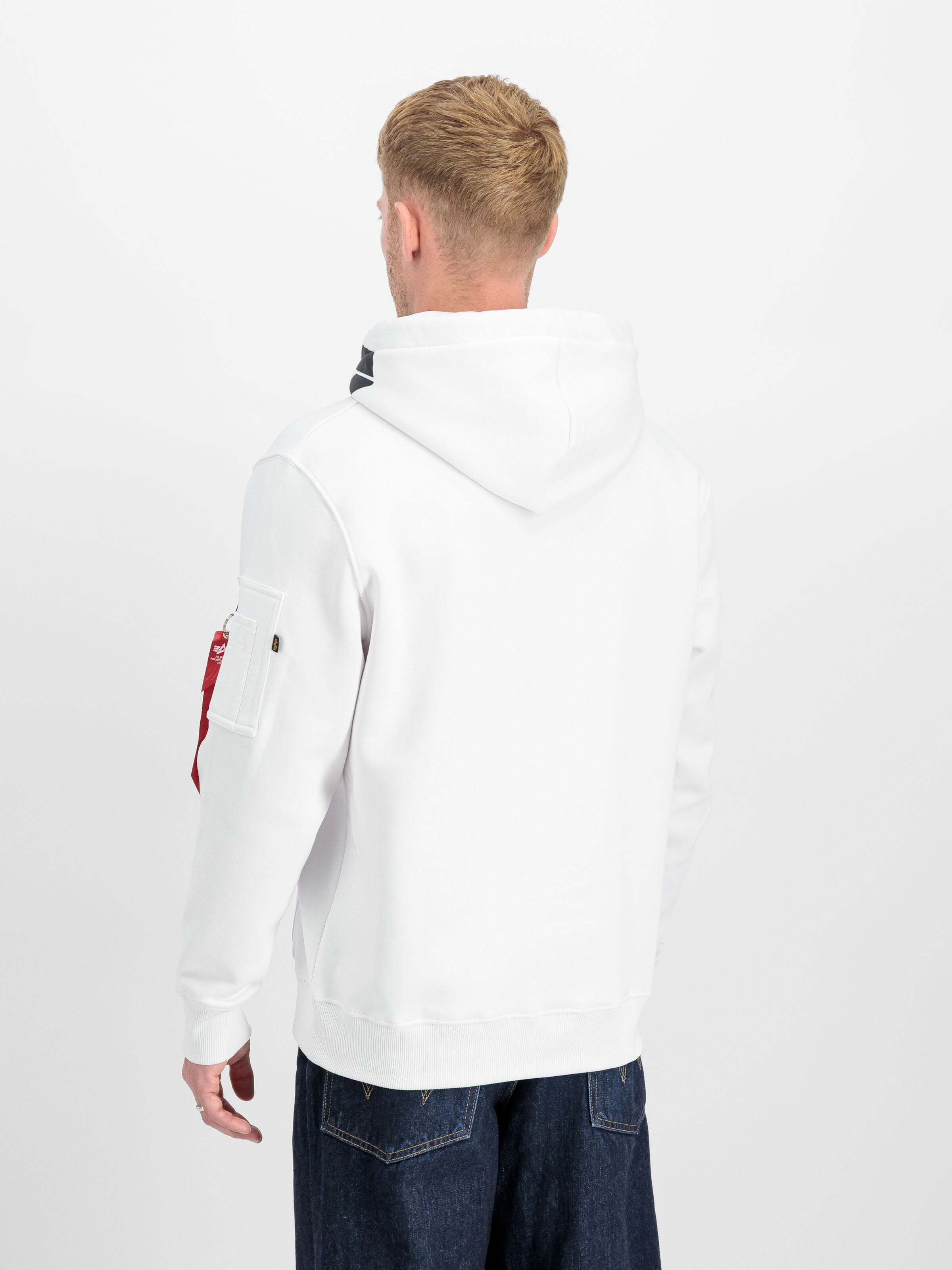 Alpha Hoodie Alpha Industries AW25 - White / Black