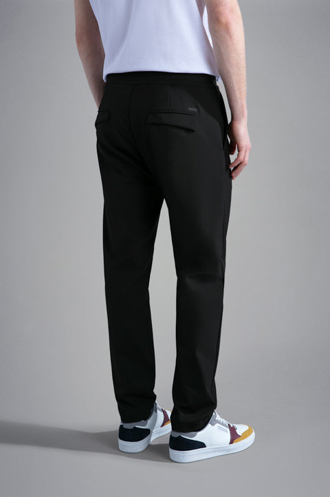 Pantalone Chino in Dynamic Stretch Paul and Shark - Nero