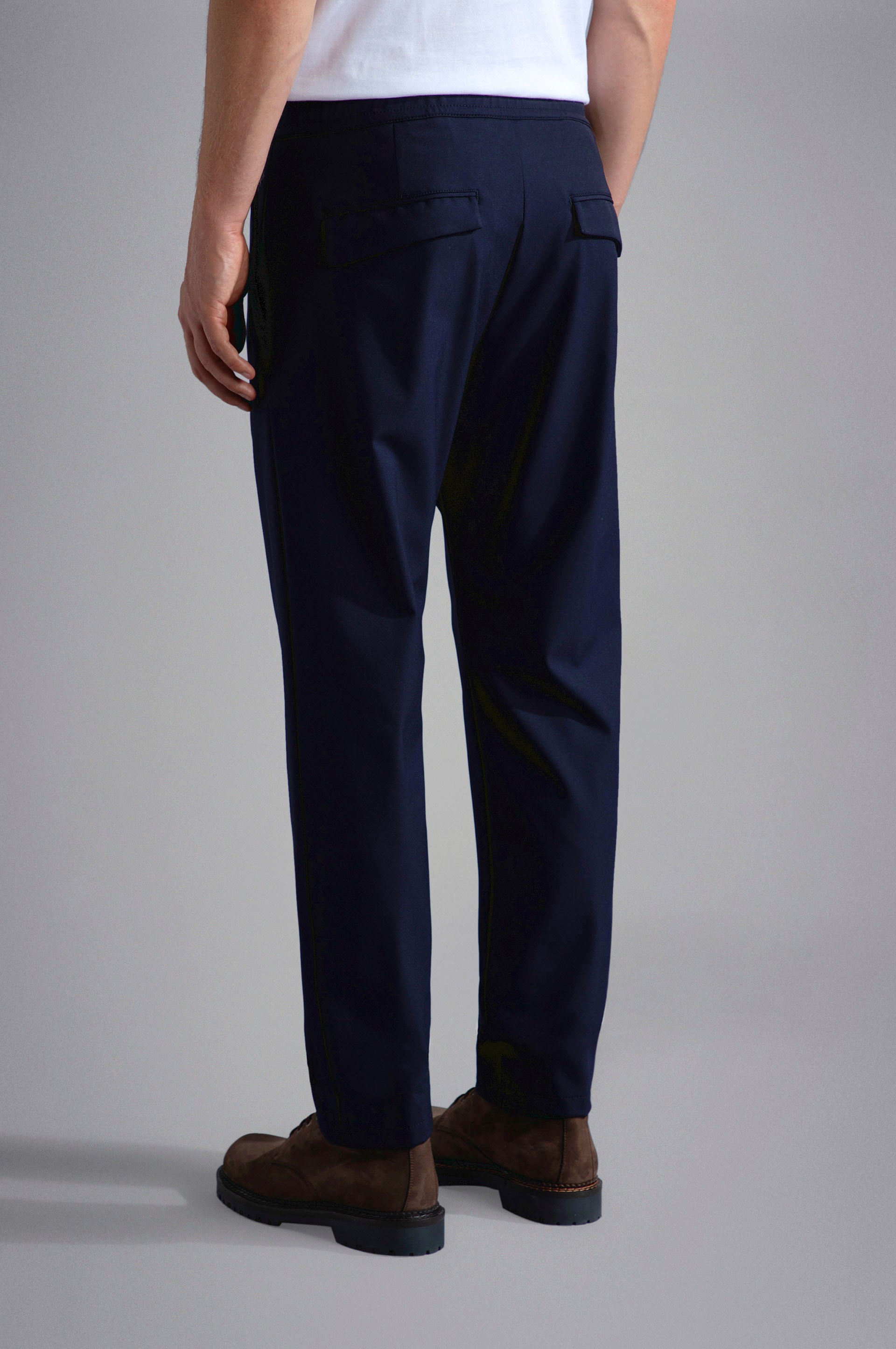 Pantalone Chino in Dynamic Stretch Paul and Shark -Blu