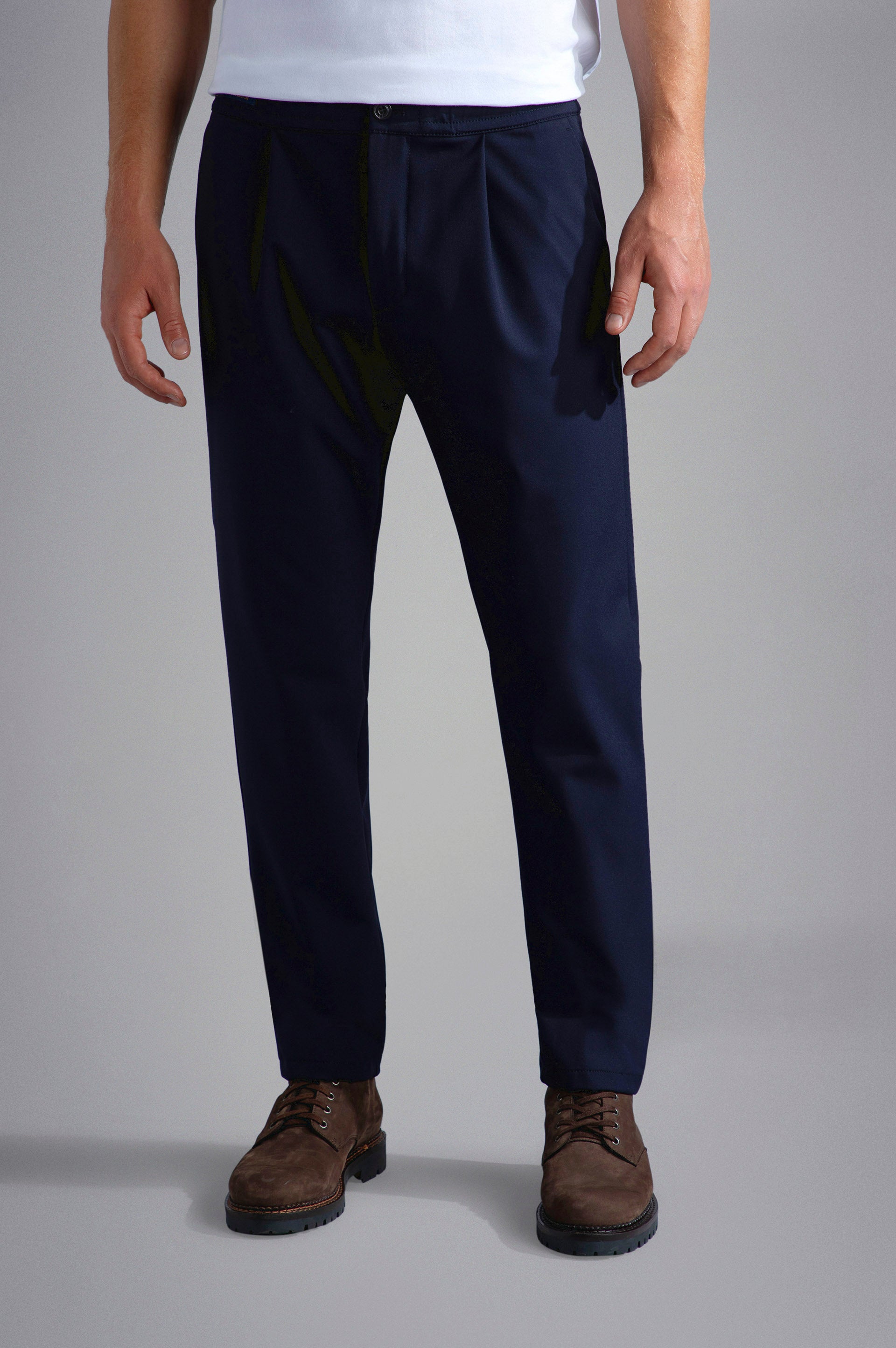 Pantalone Chino in Dynamic Stretch Paul and Shark -Blu