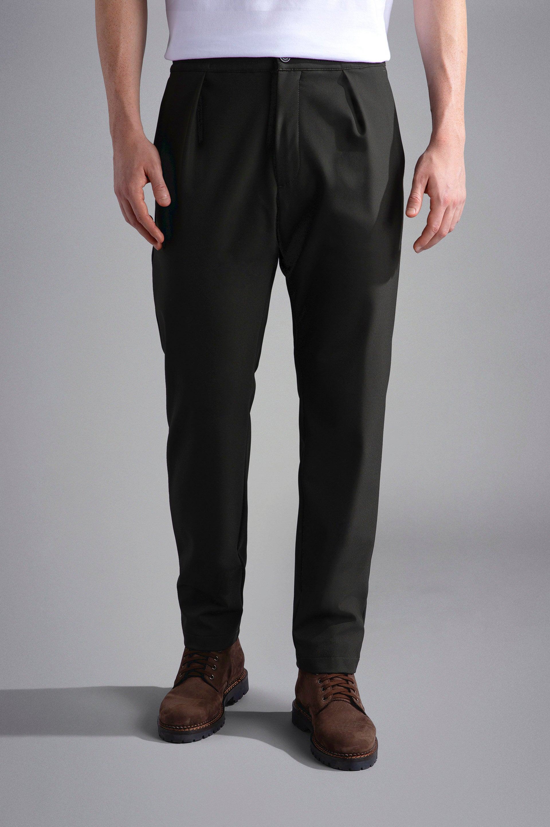 Pantalone Chino in Dynamic Stretch Paul and Shark - Verde Foresta