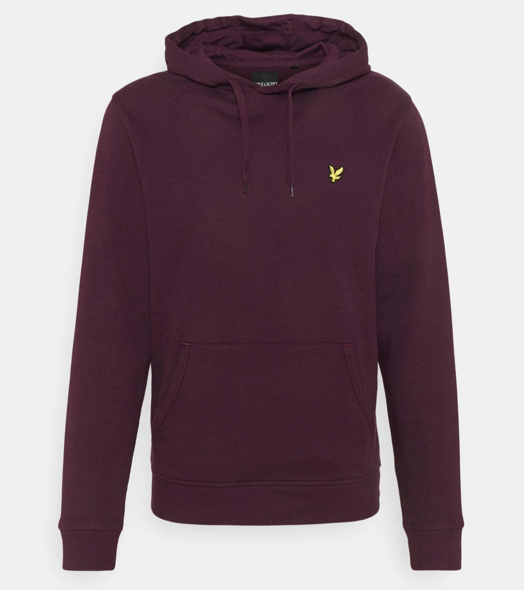 Brushed Back Hoodie Lyle & Scott AW25 - Burgundy