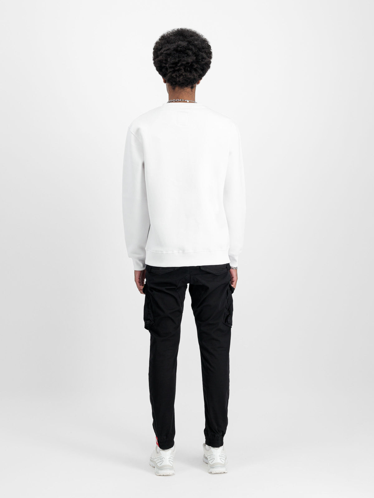 Alpha Industries – Basic Big Logo Sweatshirt – White