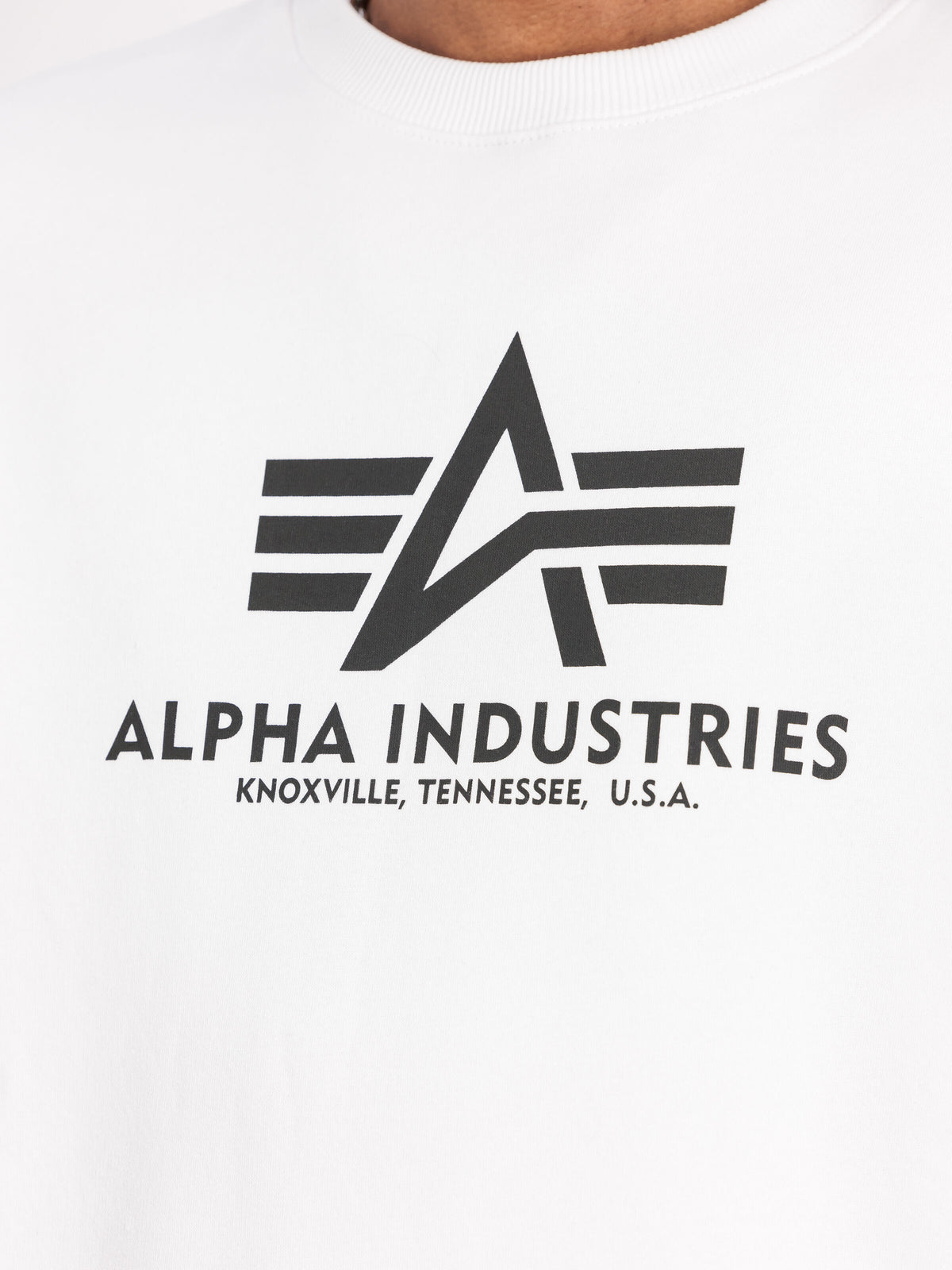 Alpha Industries – Basic Big Logo Sweatshirt – White