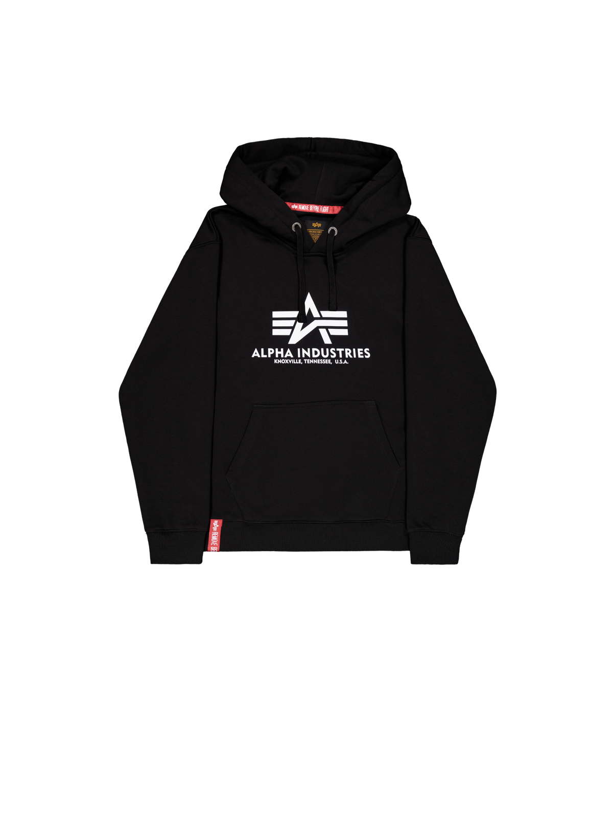 Alpha Industries – Basic Big Logo Hoodie – Black