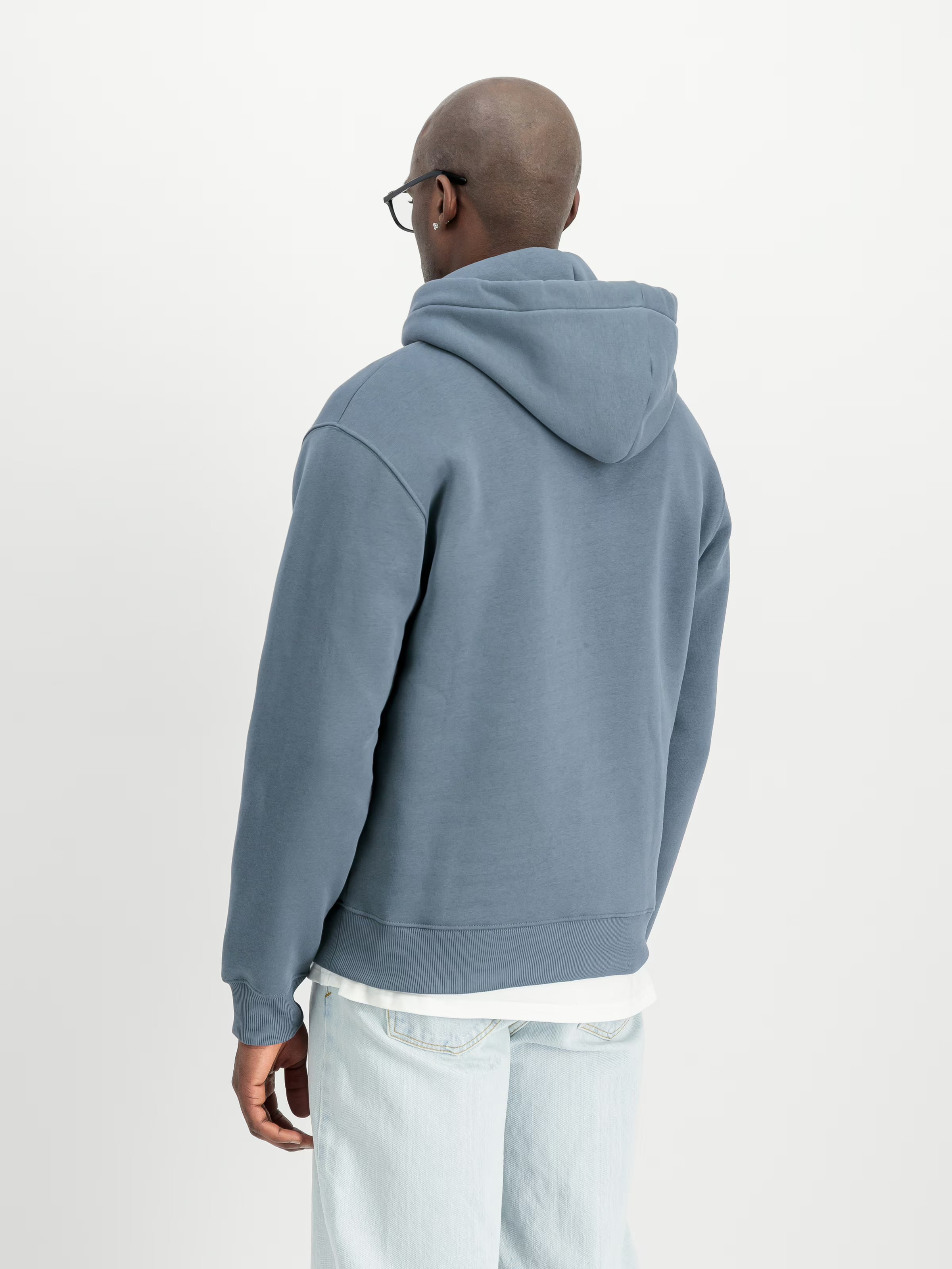 Basic Big Logo Hoodie Alpha Industries AW25 - Denim Blue