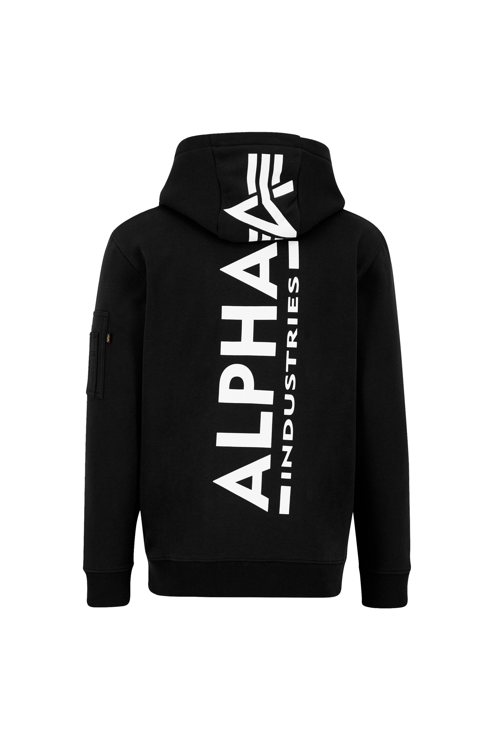 Back Print Hoody Alpha Industries - Black