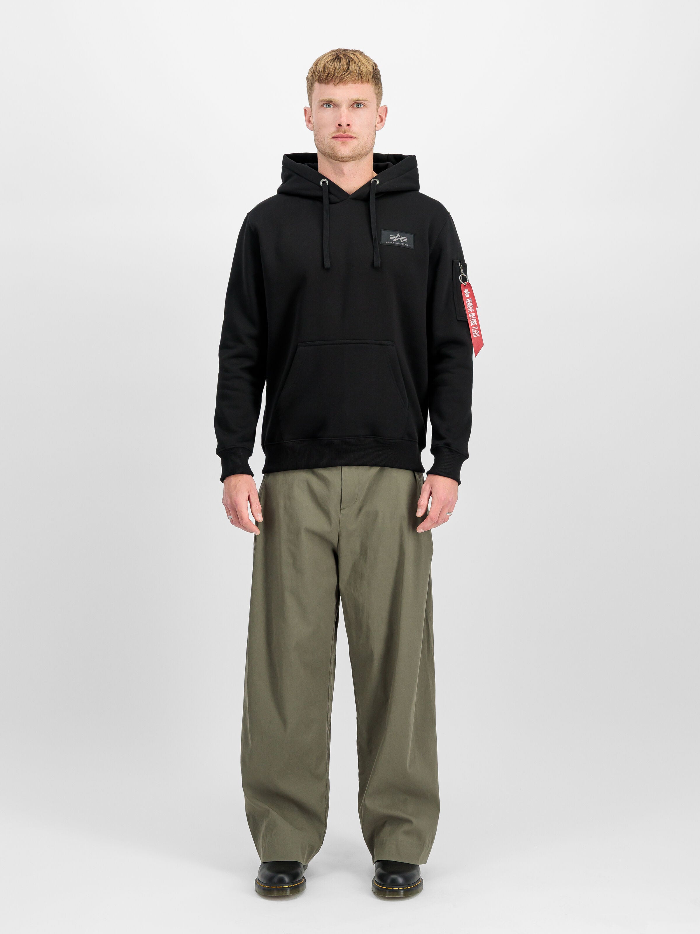 Backprint Hoodie Alpha Industries AW25 - Black