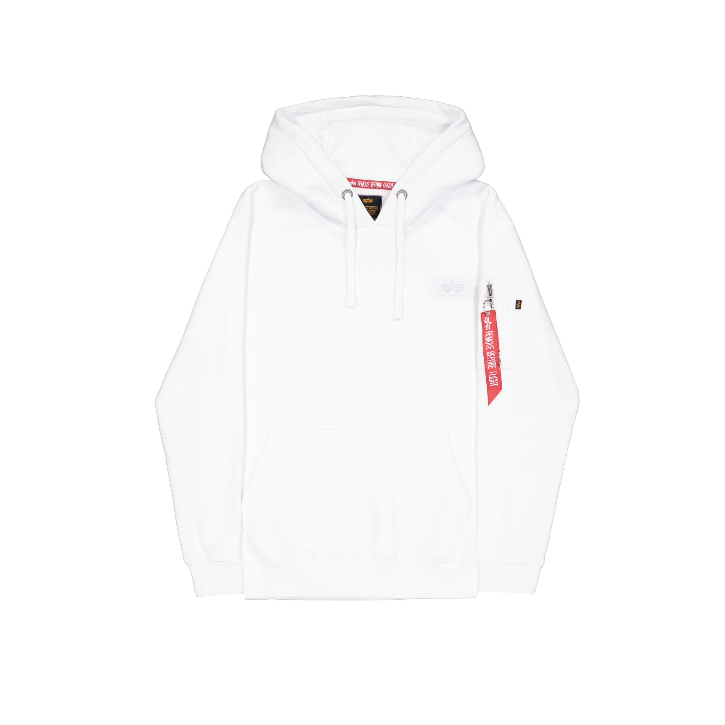 Back Print Hoody Alpha Industries - White