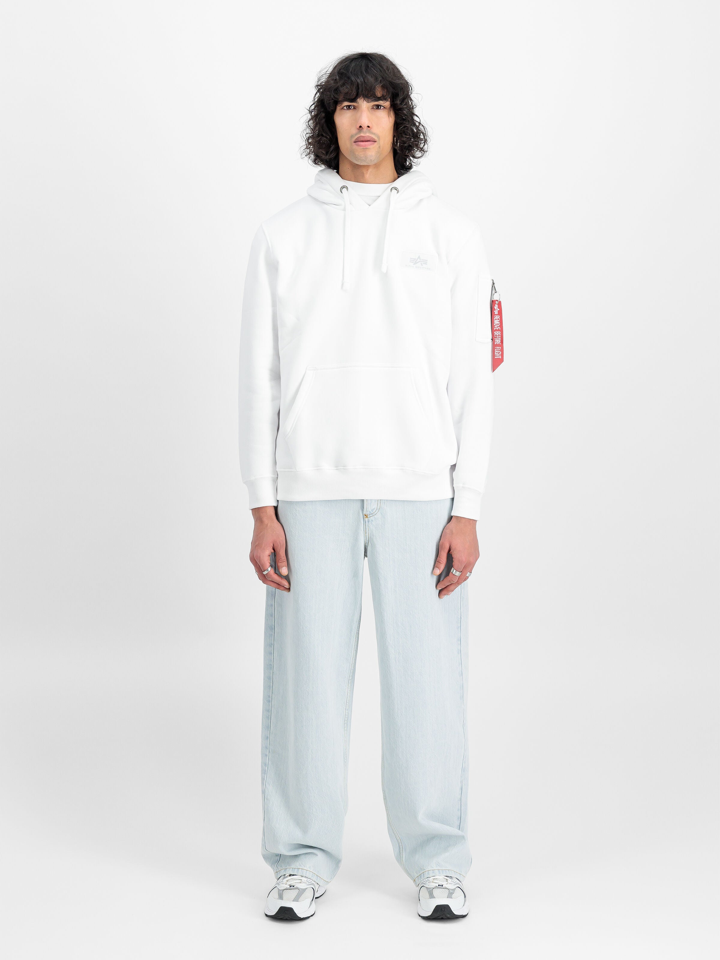 Backprint Hoodie Alpha Industries AW25 - White