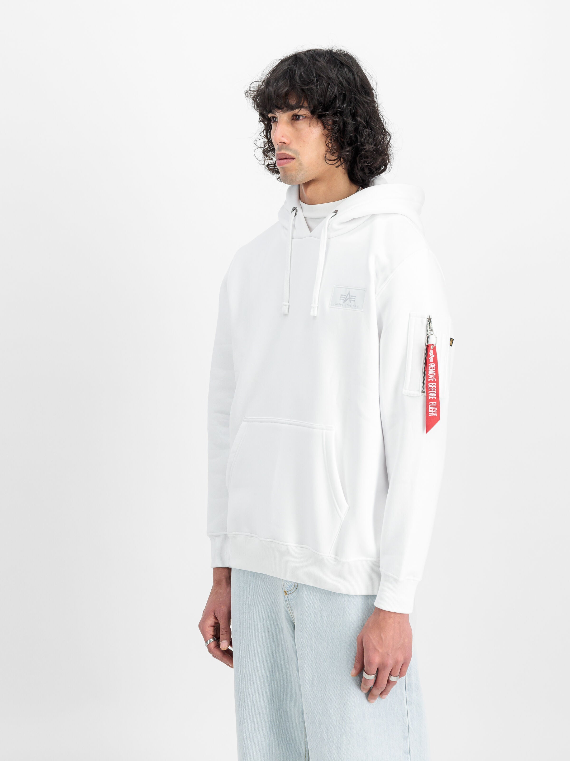 Backprint Hoodie Alpha Industries AW25 - White