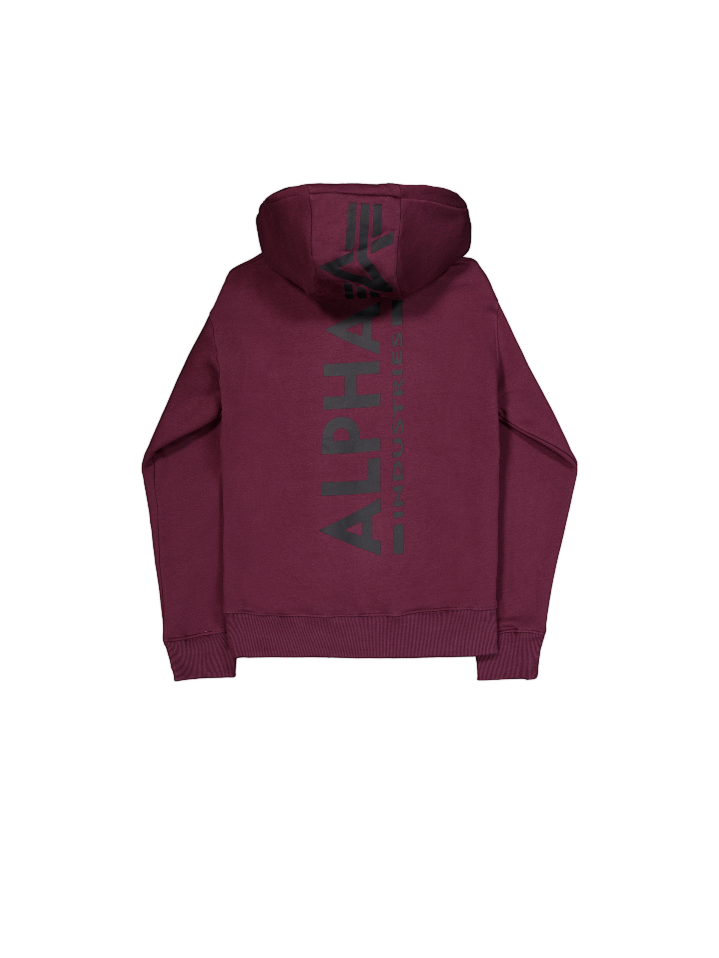 Backprint Hoodie Alpha Industries AW25 - Dark Cherry