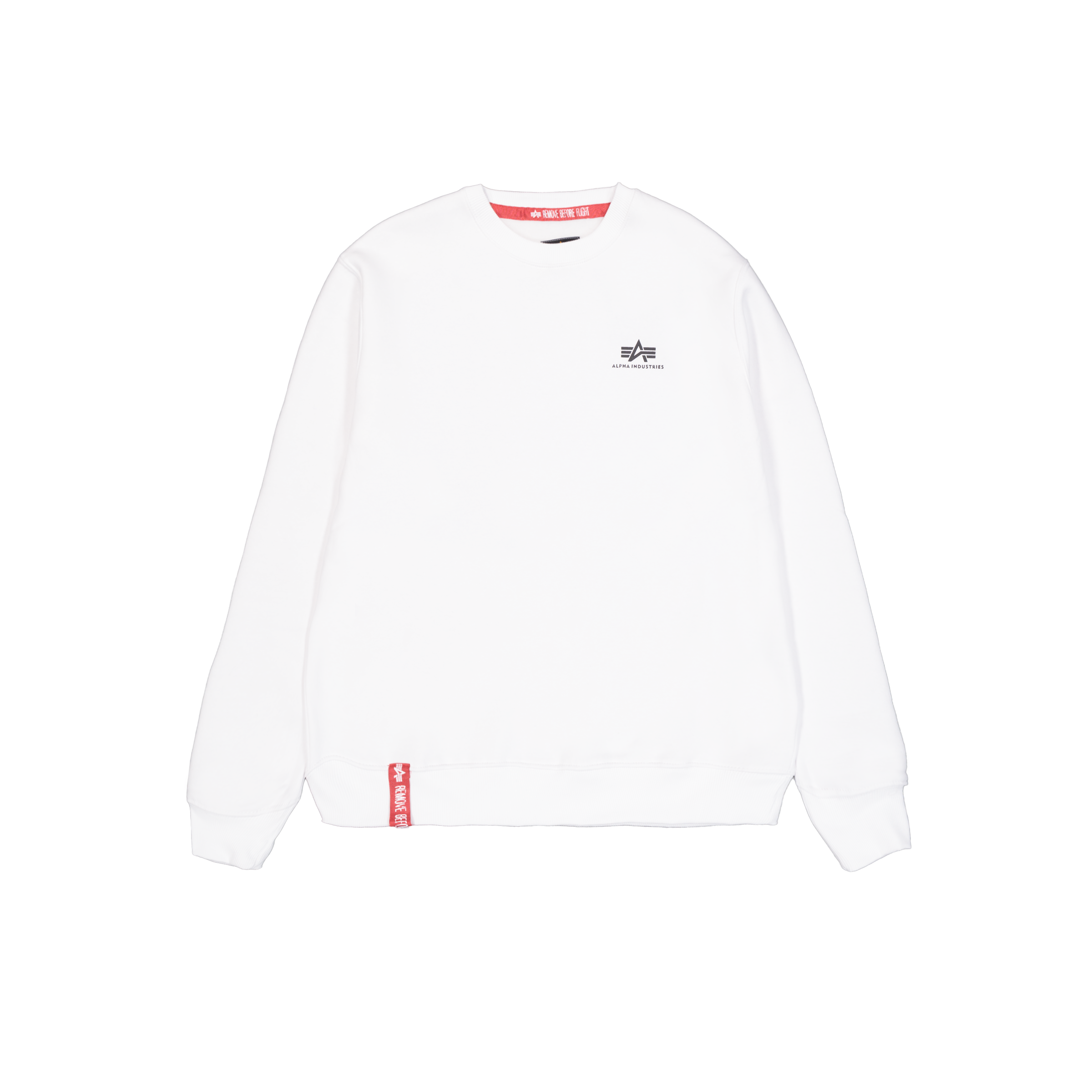 Basic Sweater Small Logo Alpha Industries - White