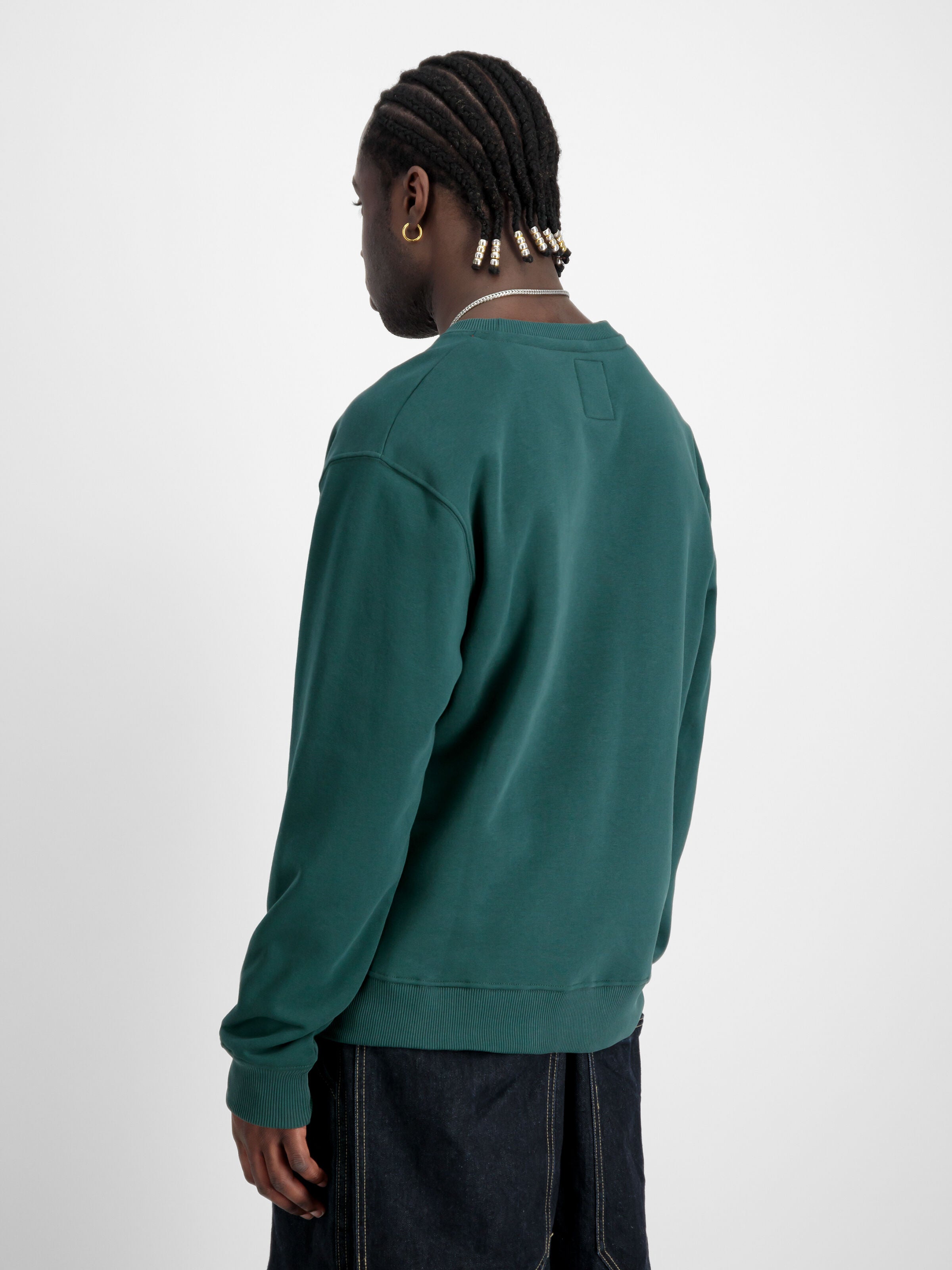 Basic Small Logo Sweatshirt Alpha Industries AW25 - Force Green