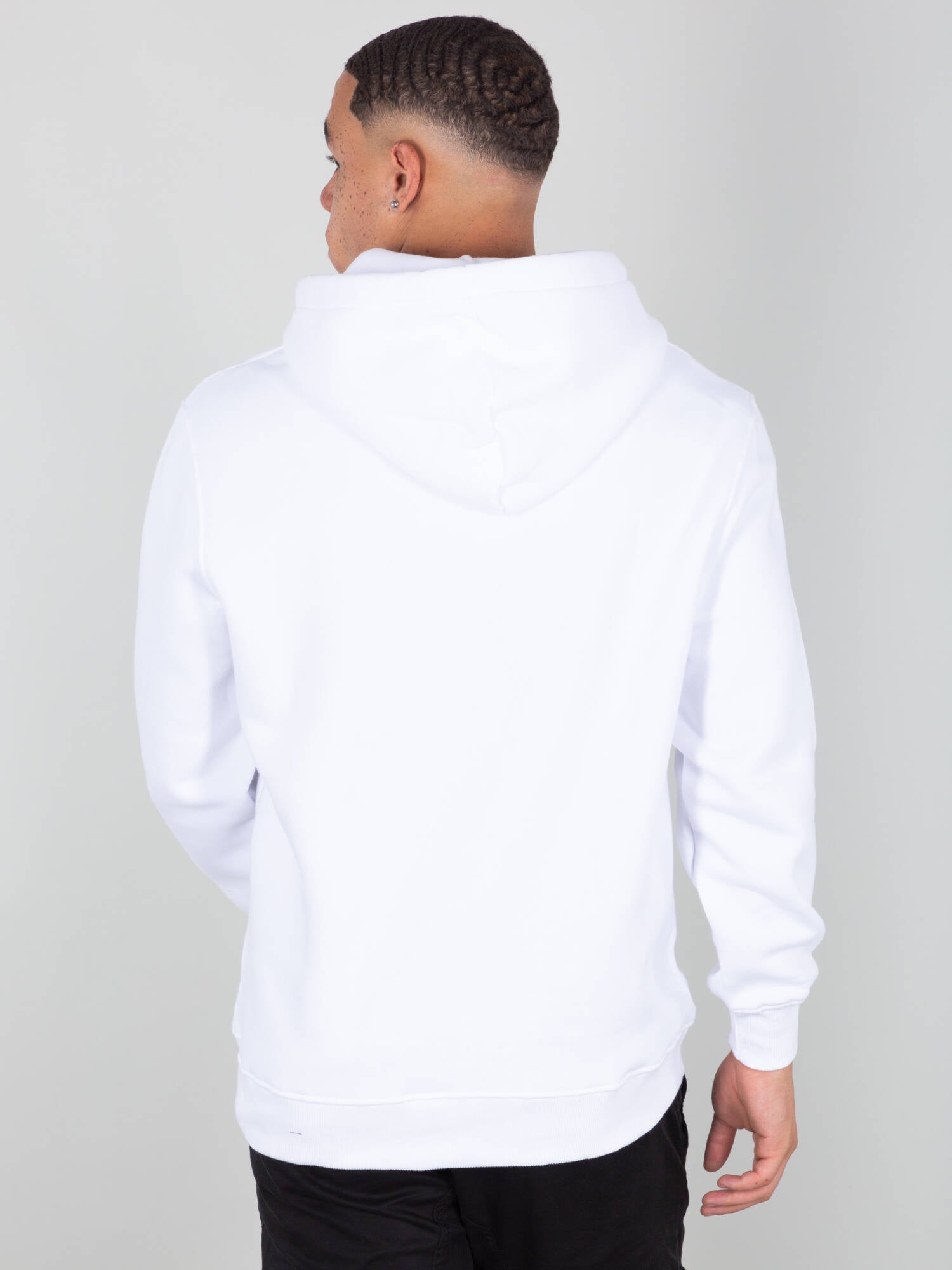 Basic Hoody Small Logo Alpha Industries - White