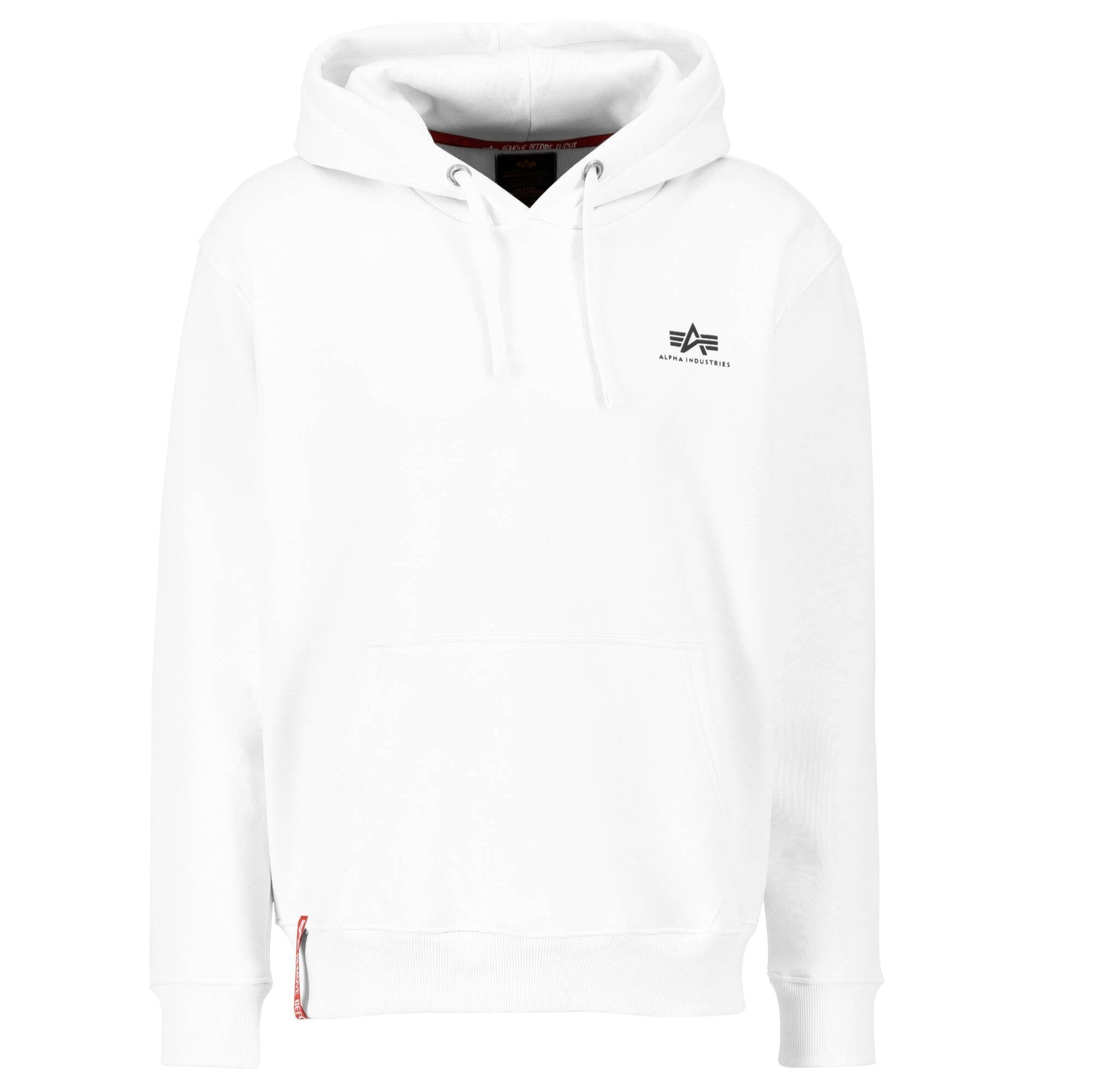 Basic Hoody Small Logo Alpha Industries - White