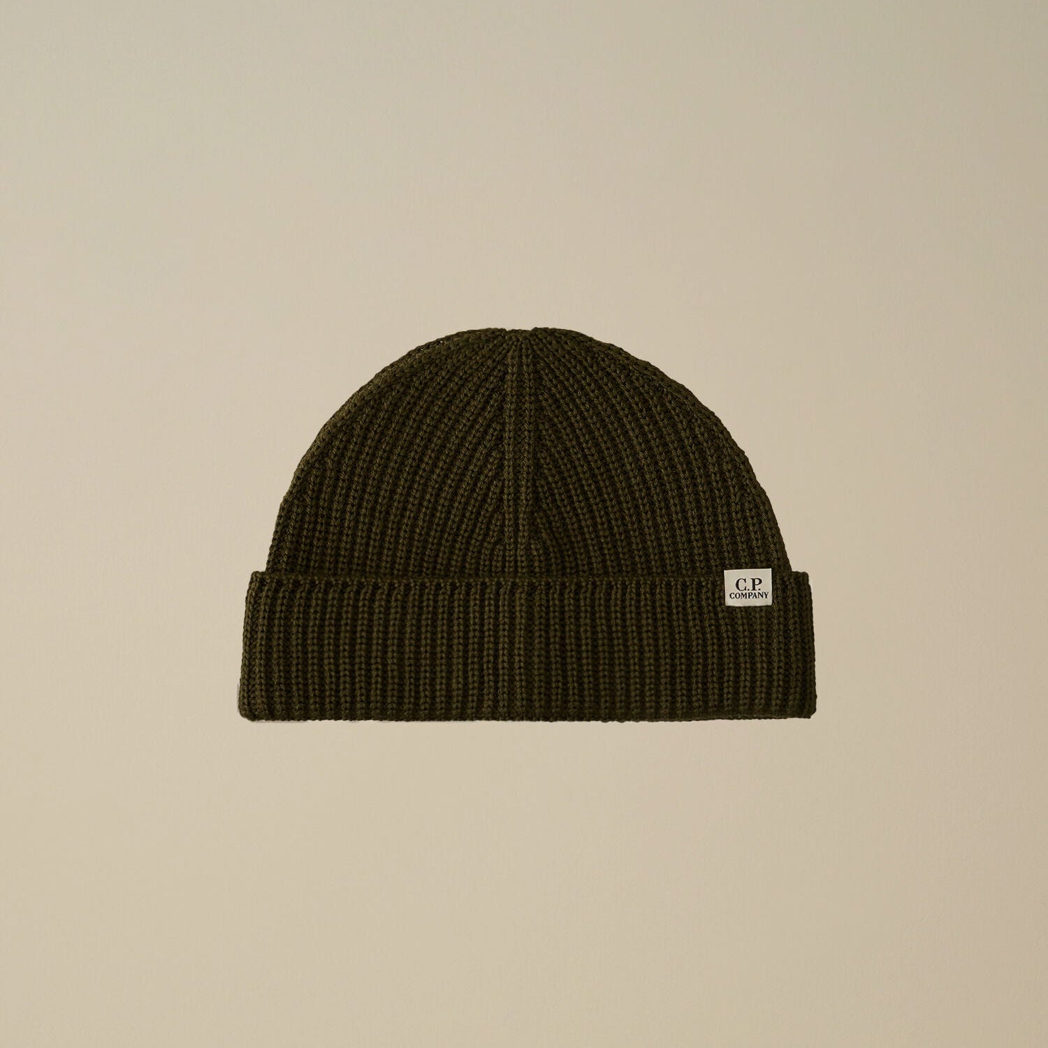 Extrafine Merino Fisherman Beanie CP Company® AW25 - Ivy Green