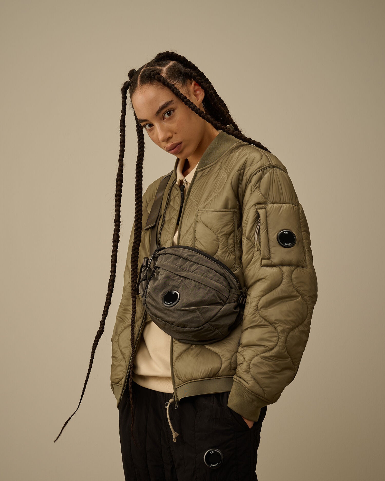 Nylon B Lens Crossbody Pack CP Company® AW25 - Gunemetal