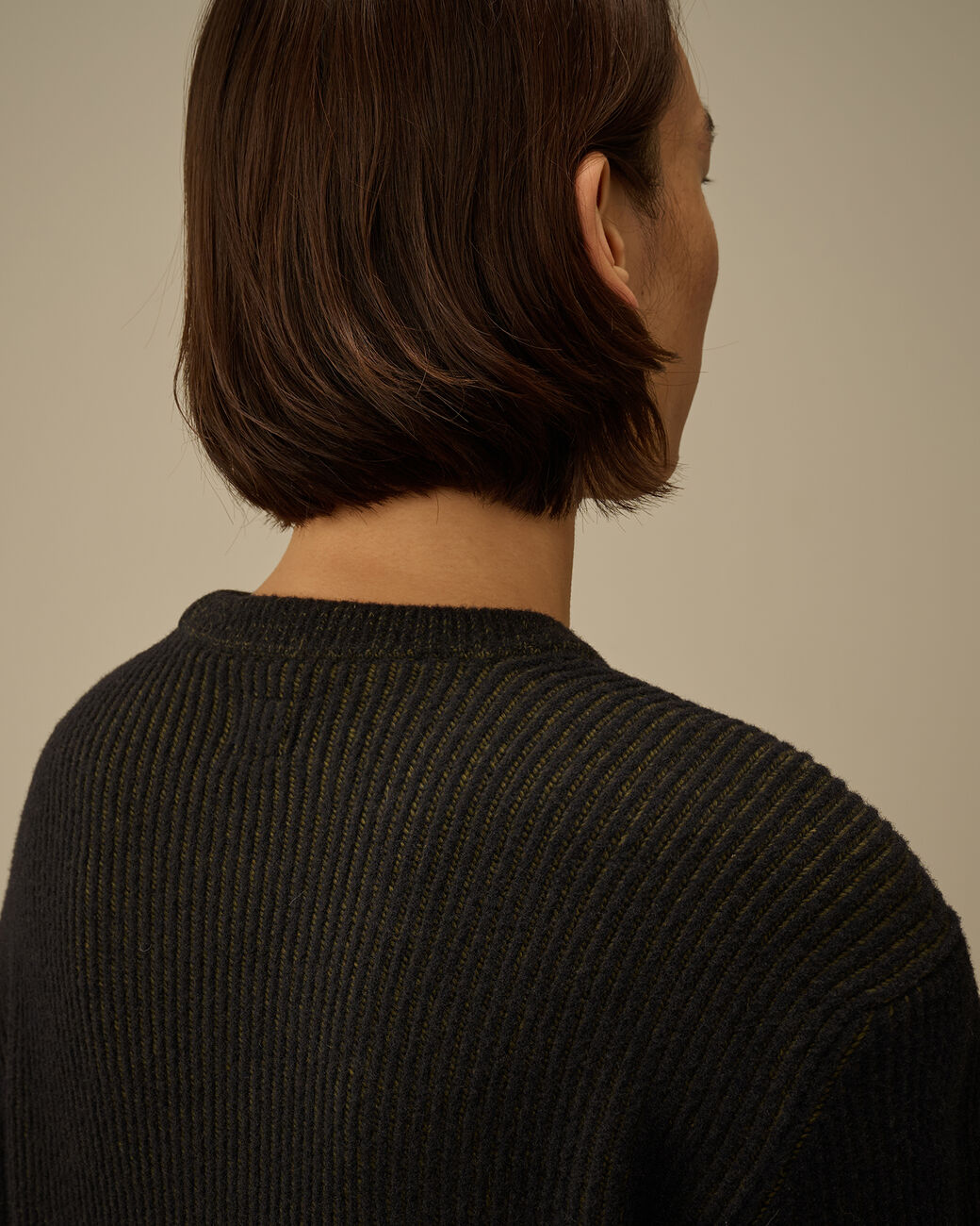 Fleece Knit Crewneck Lens Sweater CP Company® AW25 - Capers Green