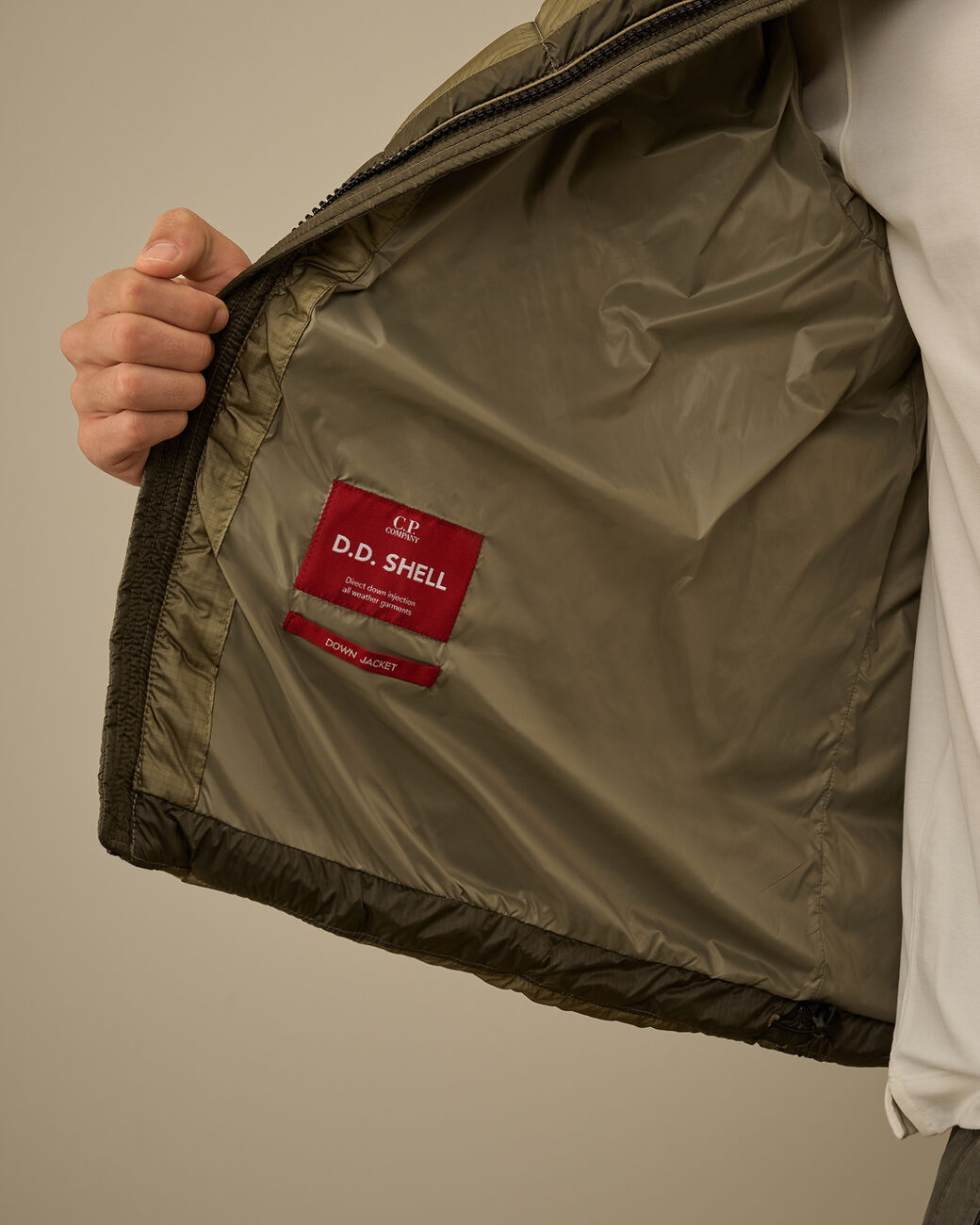 D.D. Shell Hooded Down Jacket CP Company® AW25 - Fallen Rock