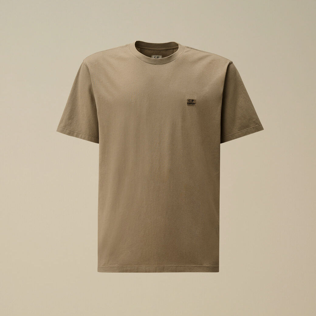 30/1 Jersey Short Sleeve Logo Patch T-Shirt CP Company® AW25 - Fallen Rock