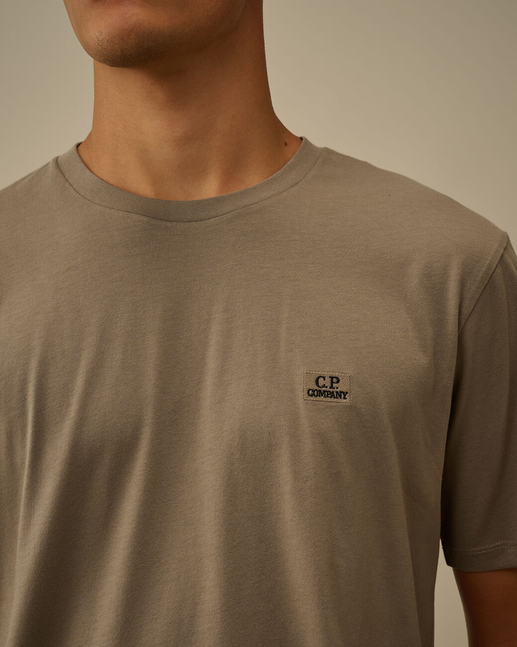 30/1 Jersey Short Sleeve Logo Patch T-Shirt CP Company® AW25 - Fallen Rock