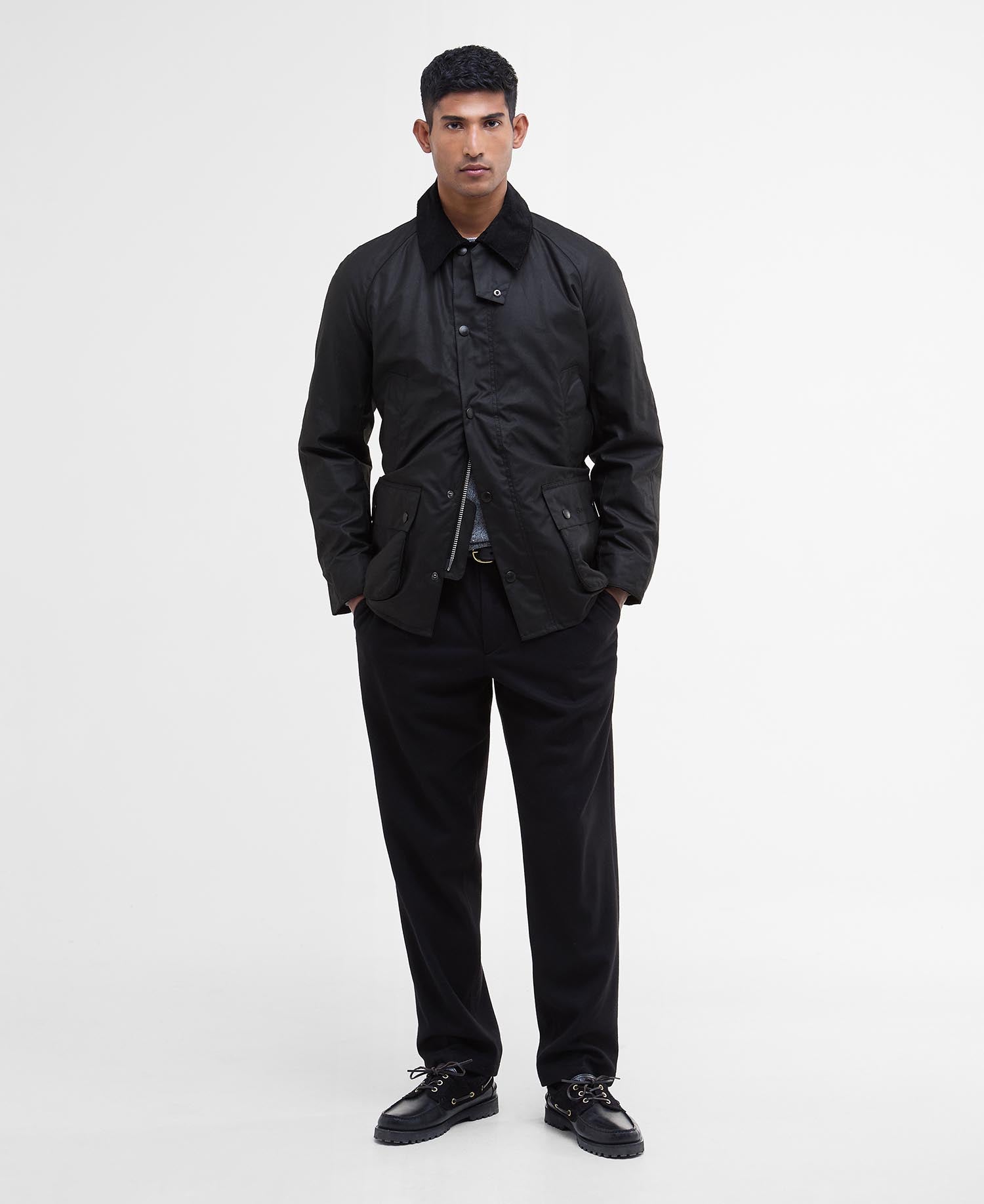 Ashby Wax Jacket AW25 Barbour - Black / Classic