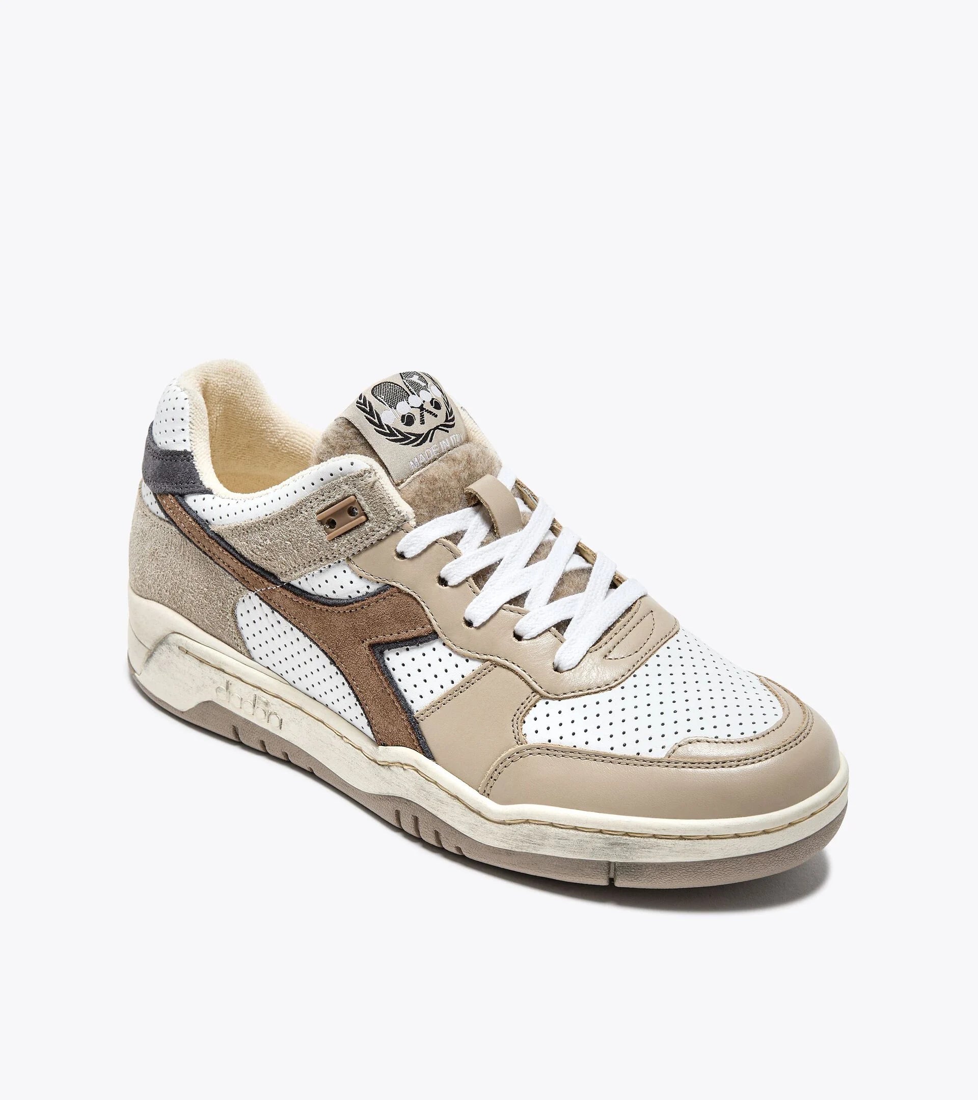 B.560 Torino Italia Sneaker Heritage in pelle Diadora - Grey Morning