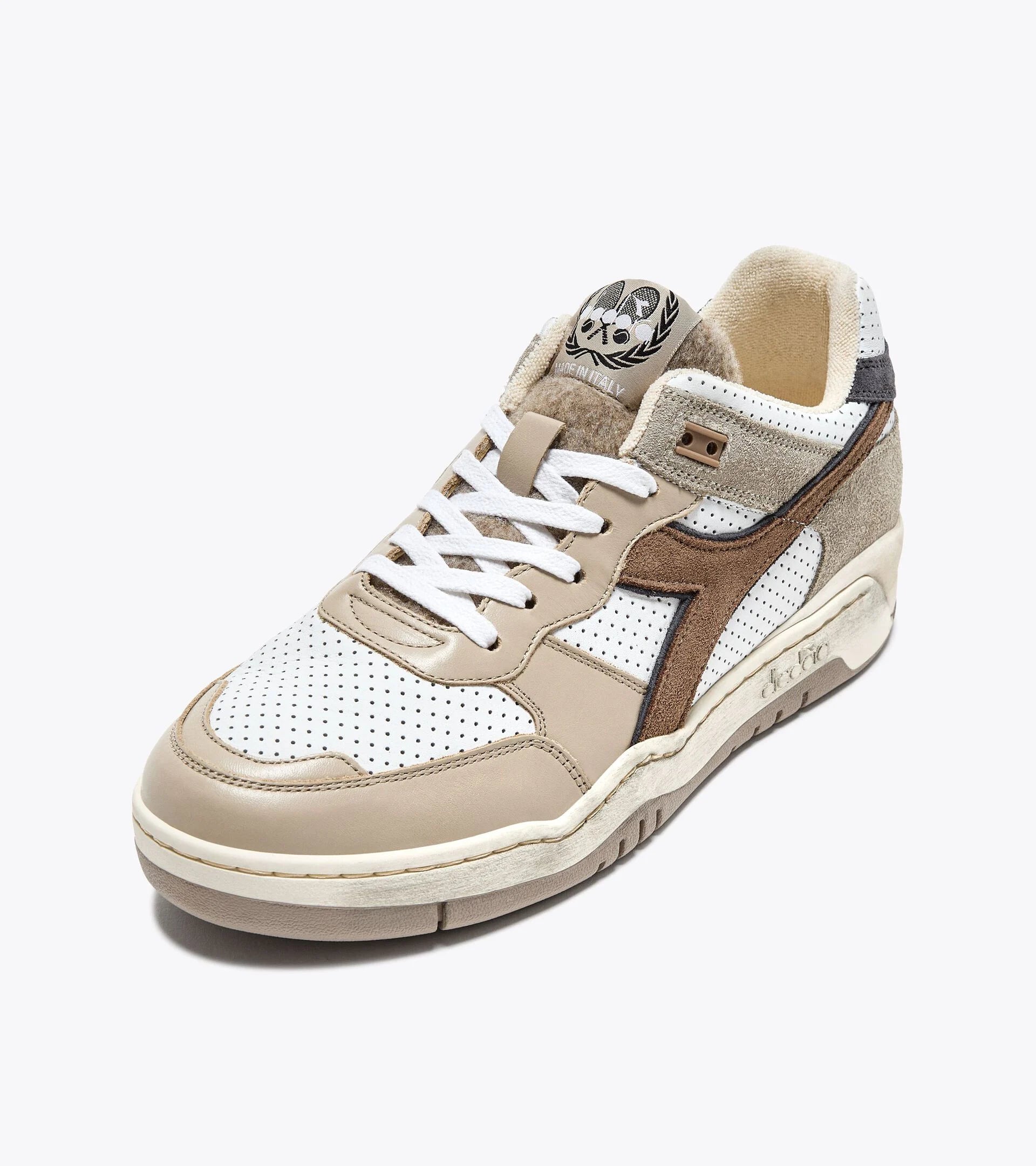 B.560 Torino Italia Sneaker Heritage in pelle Diadora - Grey Morning