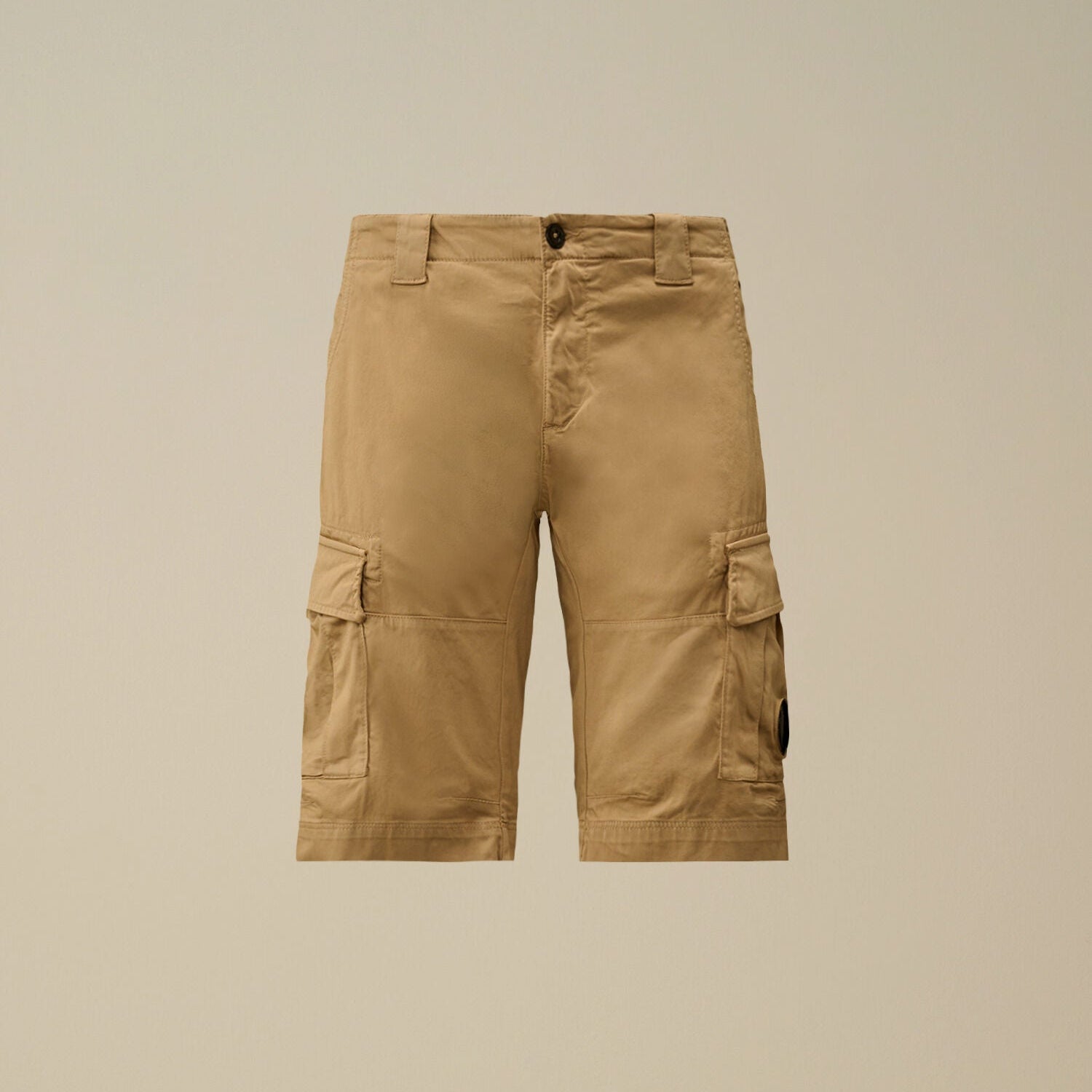 Stretch Sateen Cargo Lens Shorts C.P. Company - Beige, Anphora