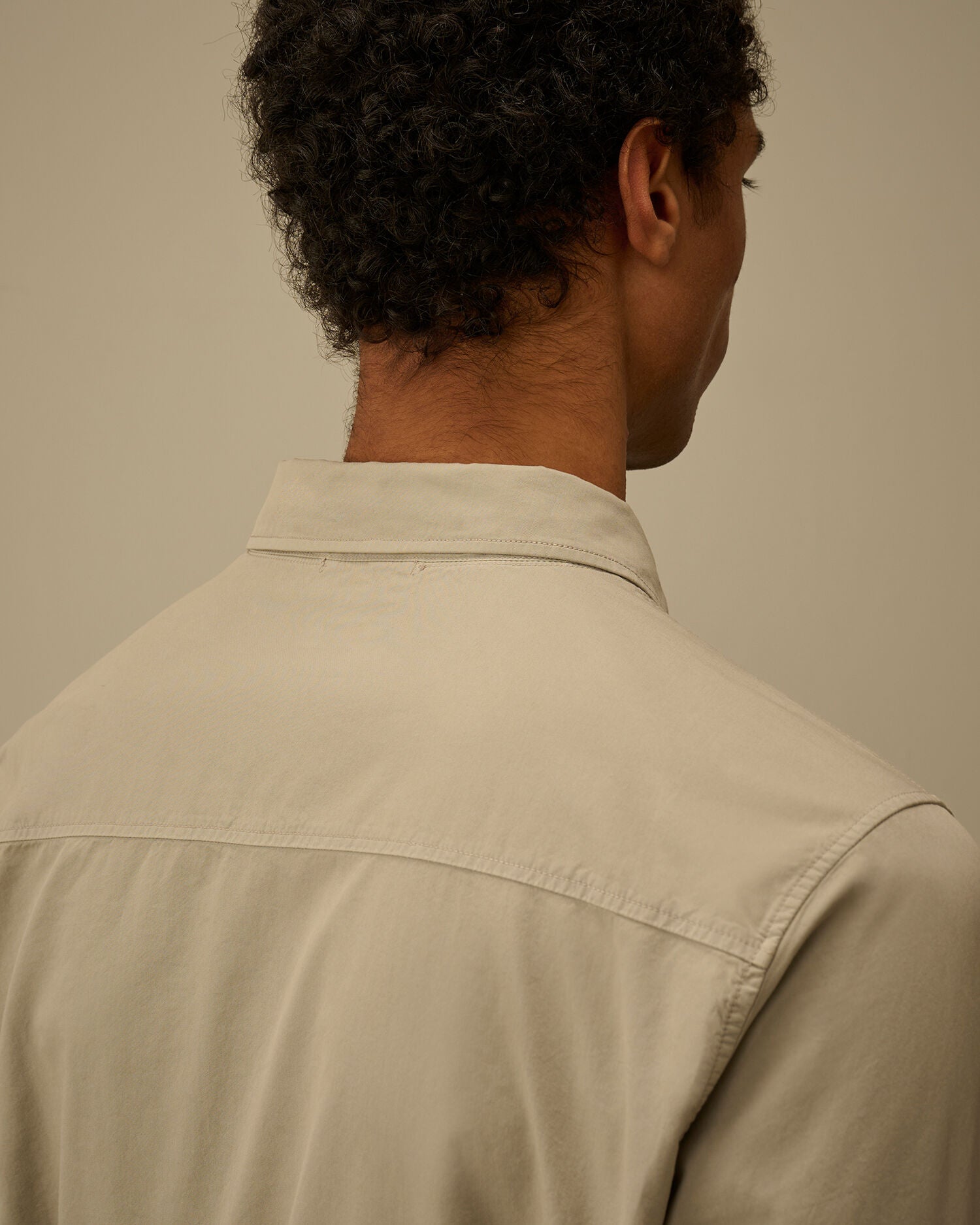 Organic Gabardine Zipped Lens Overshirt C.P. Company - Dove Grey