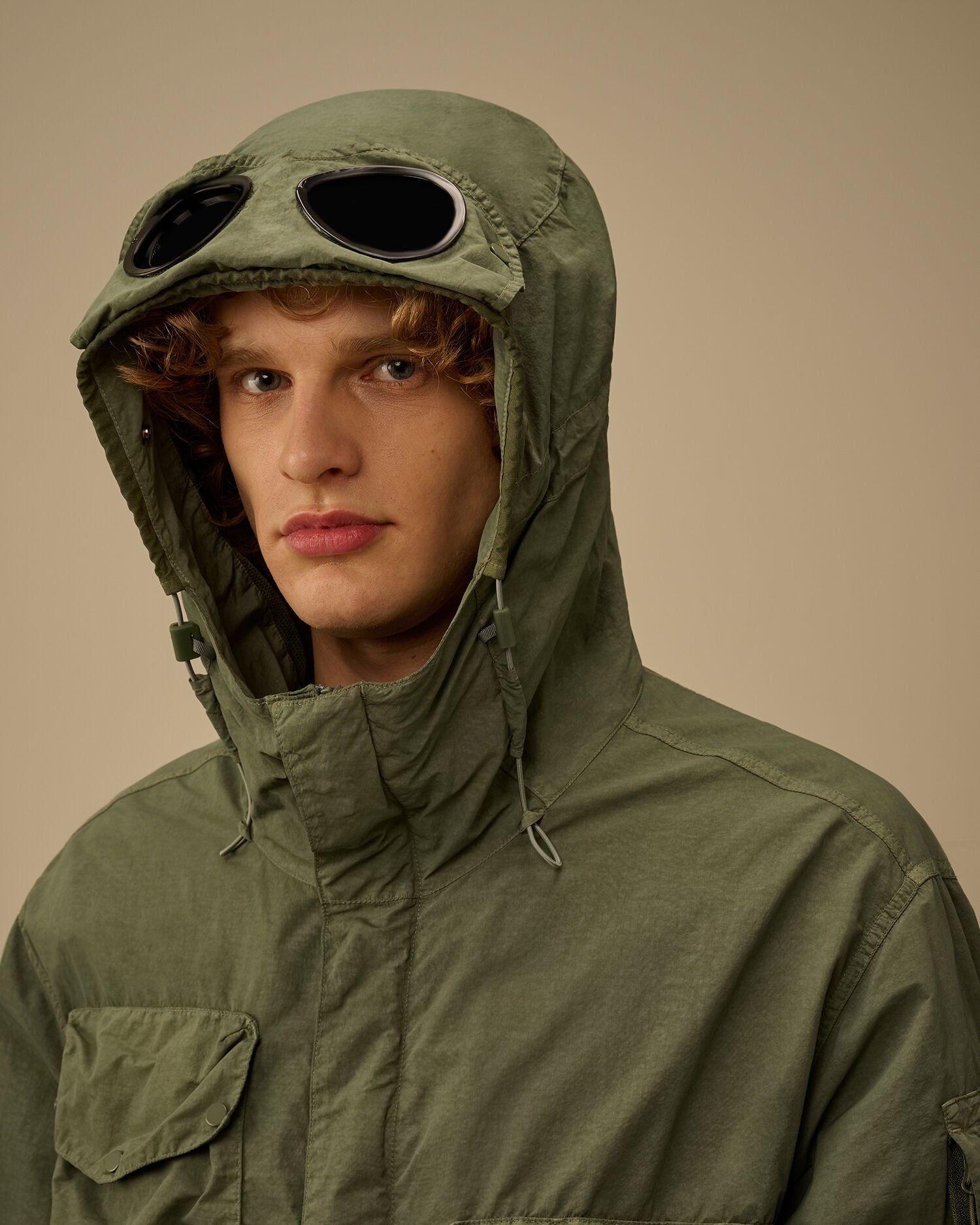 Flatt Nylon Goggle Jacket C.P. Company - Laurel Wreath Green